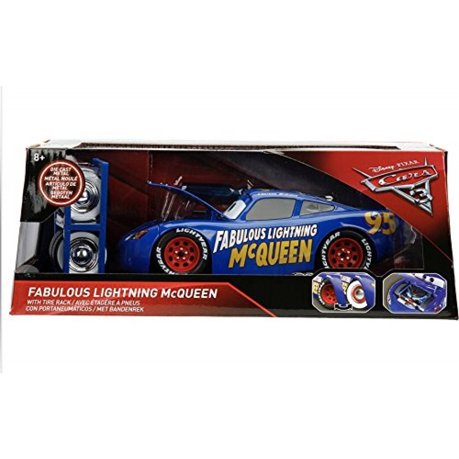 rayo mcqueen metalico