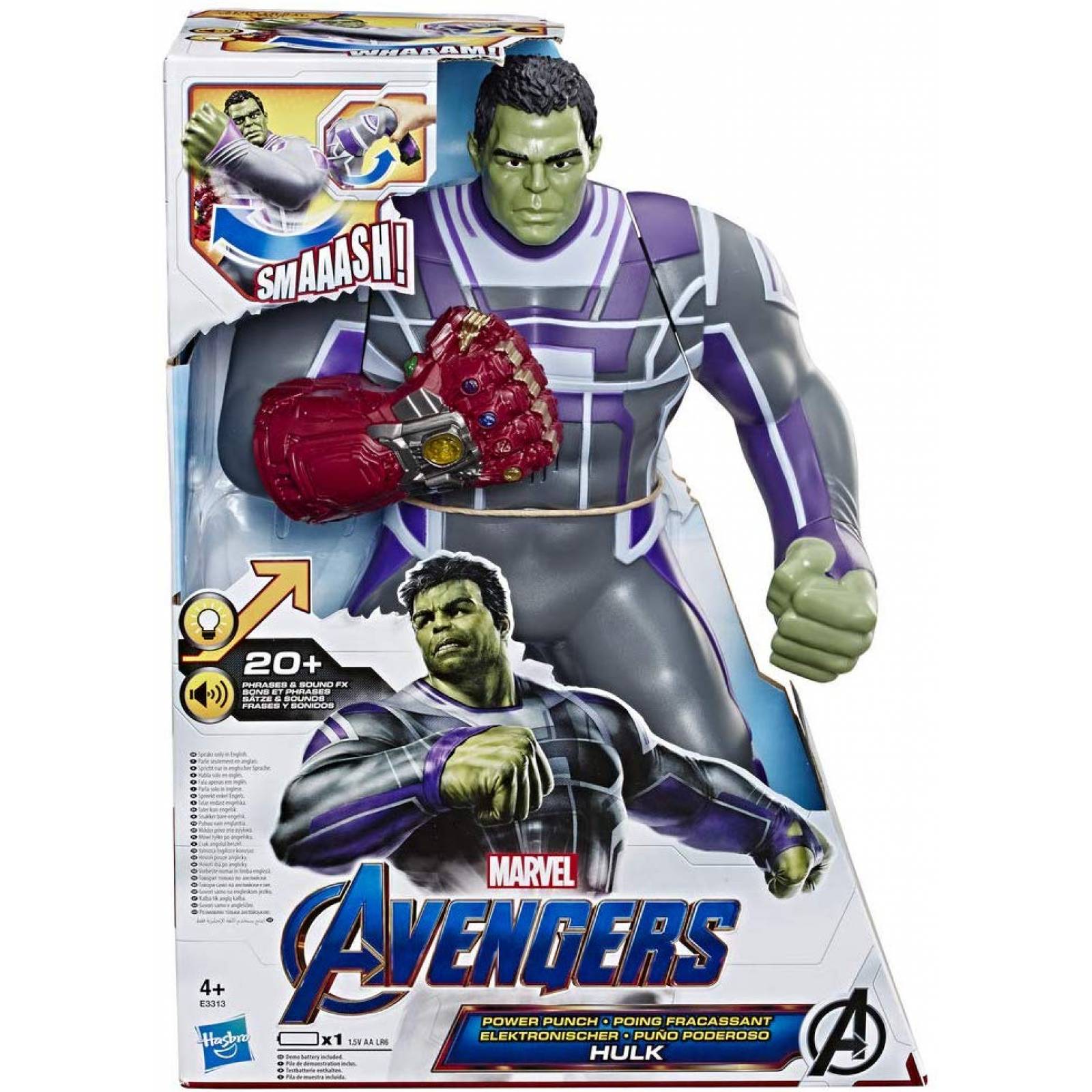 Avengers end Game Hulk Puño Poderoso Electrónico