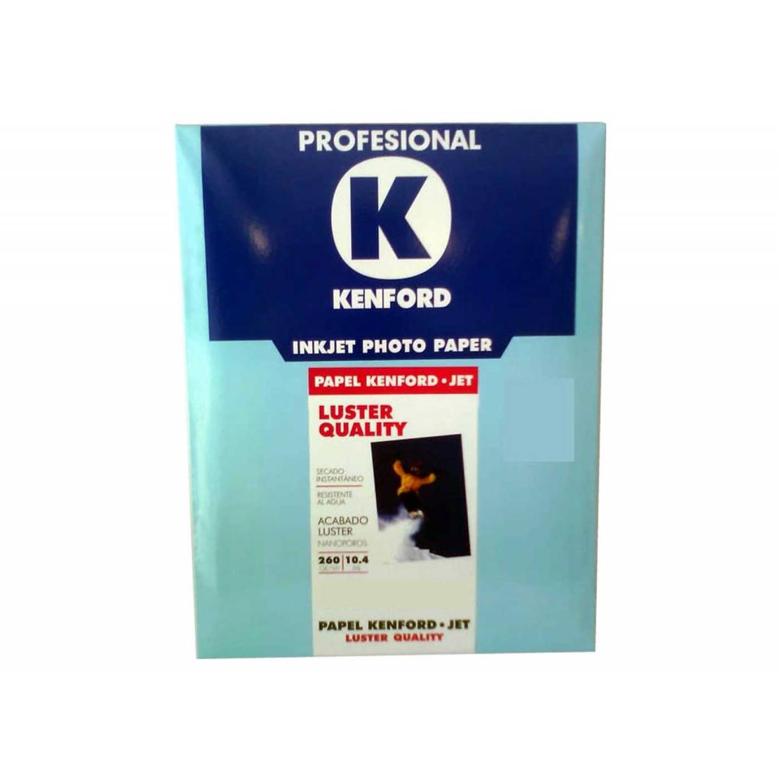 Papel Fotográfico Kenford Kd017 Lustre carta 260g 500h 