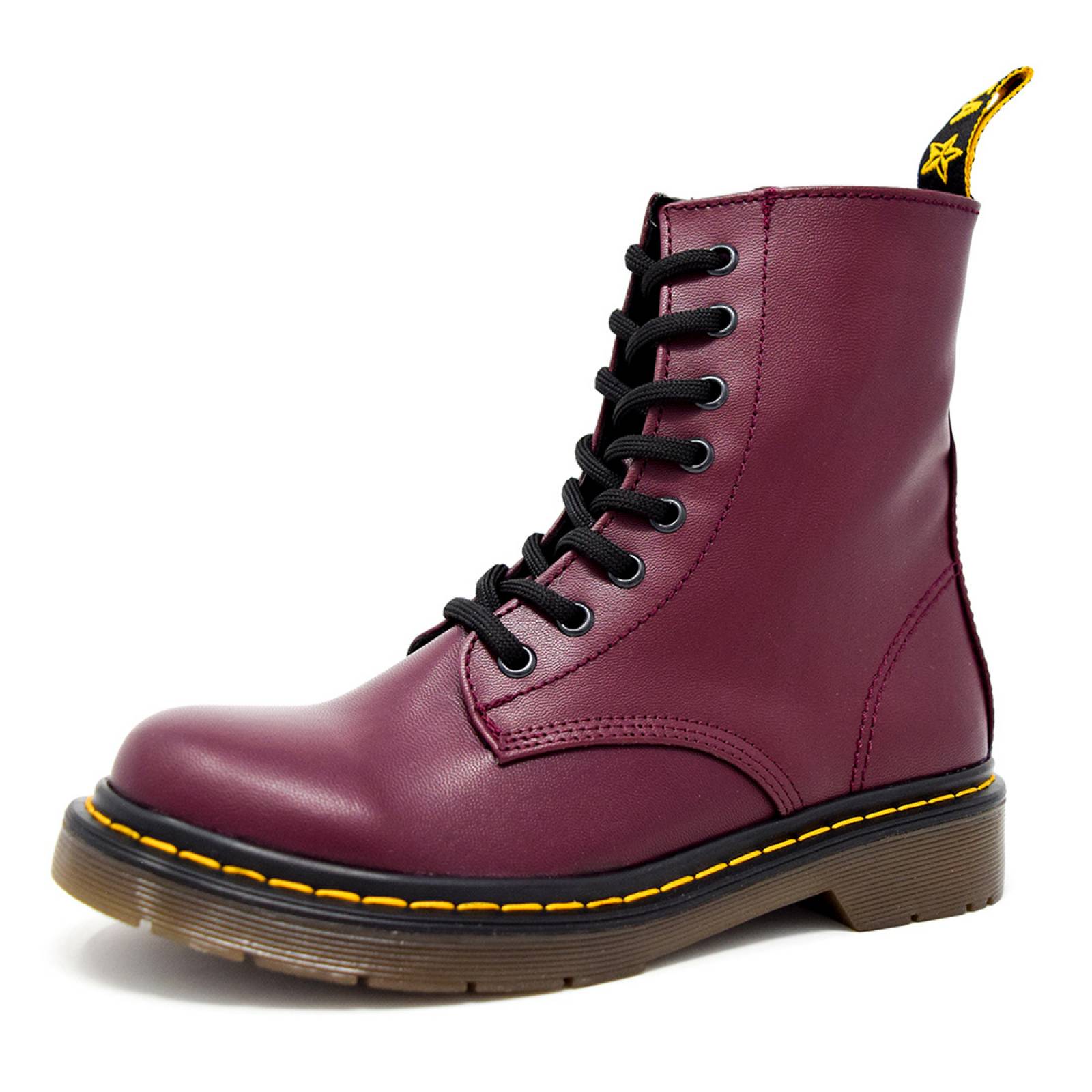 Botas Mosca para mujer - riot  brillo vino
