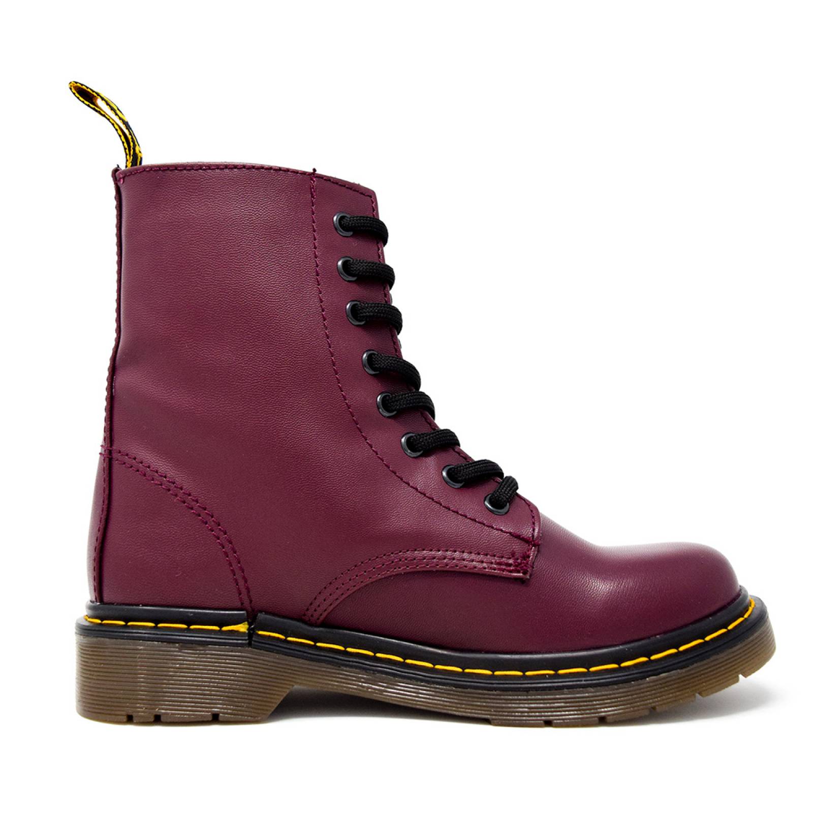 Botas Mosca para mujer - riot  brillo vino