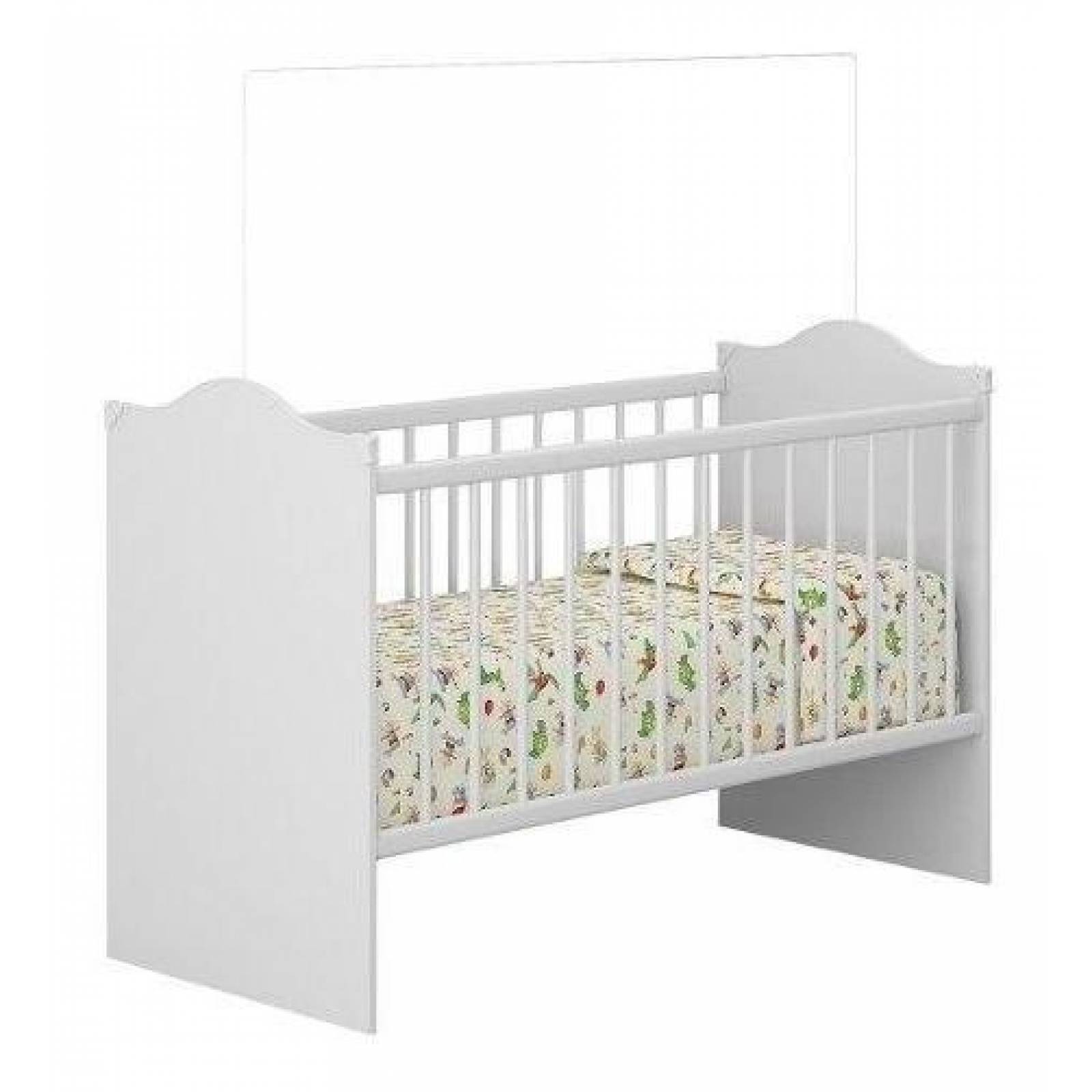 Cuna Para Colchón De 70 X 130 Cm   Blanco Premium 2718156