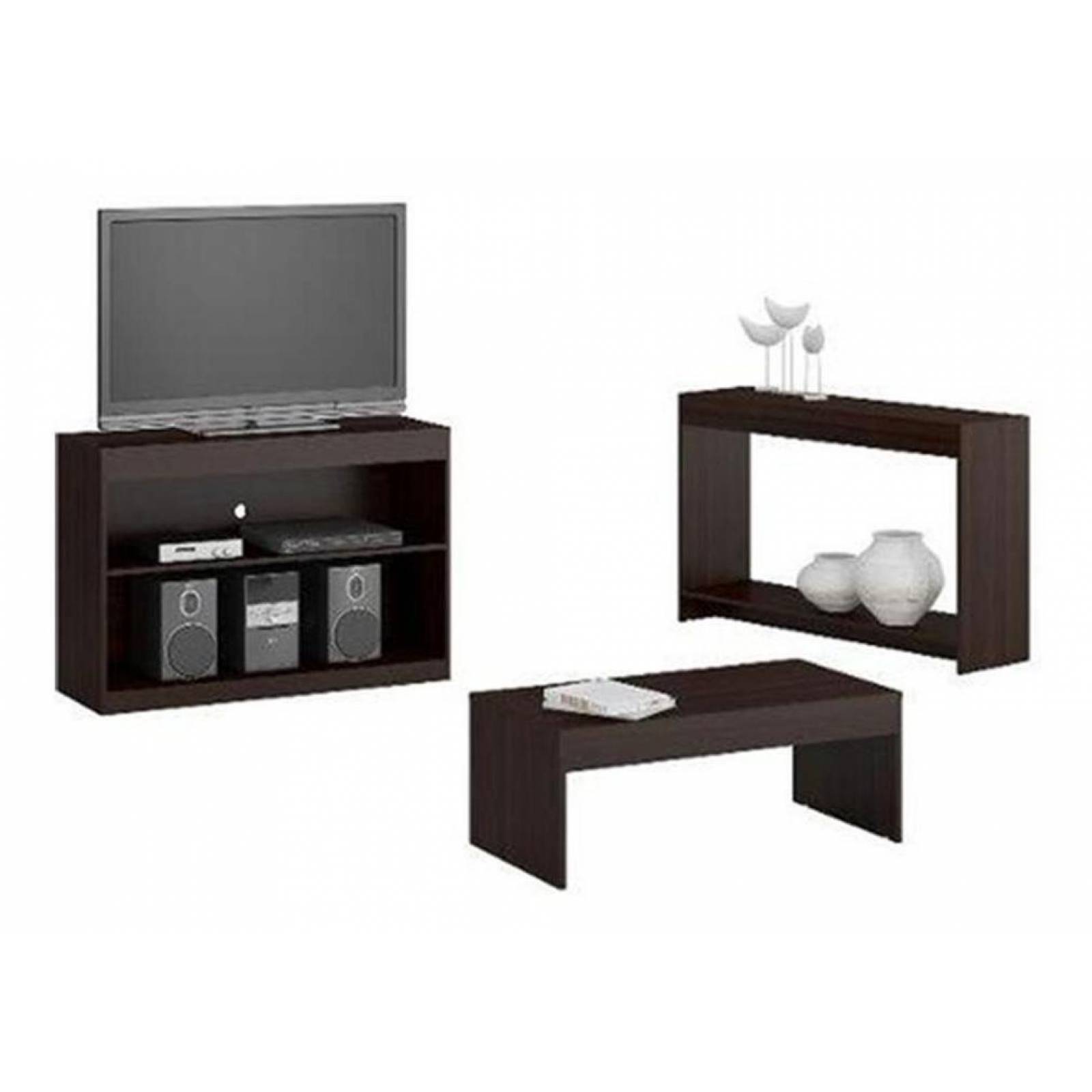 Mueble Rack Pantalla+ Mesa Centro + Consola Combo 7300006