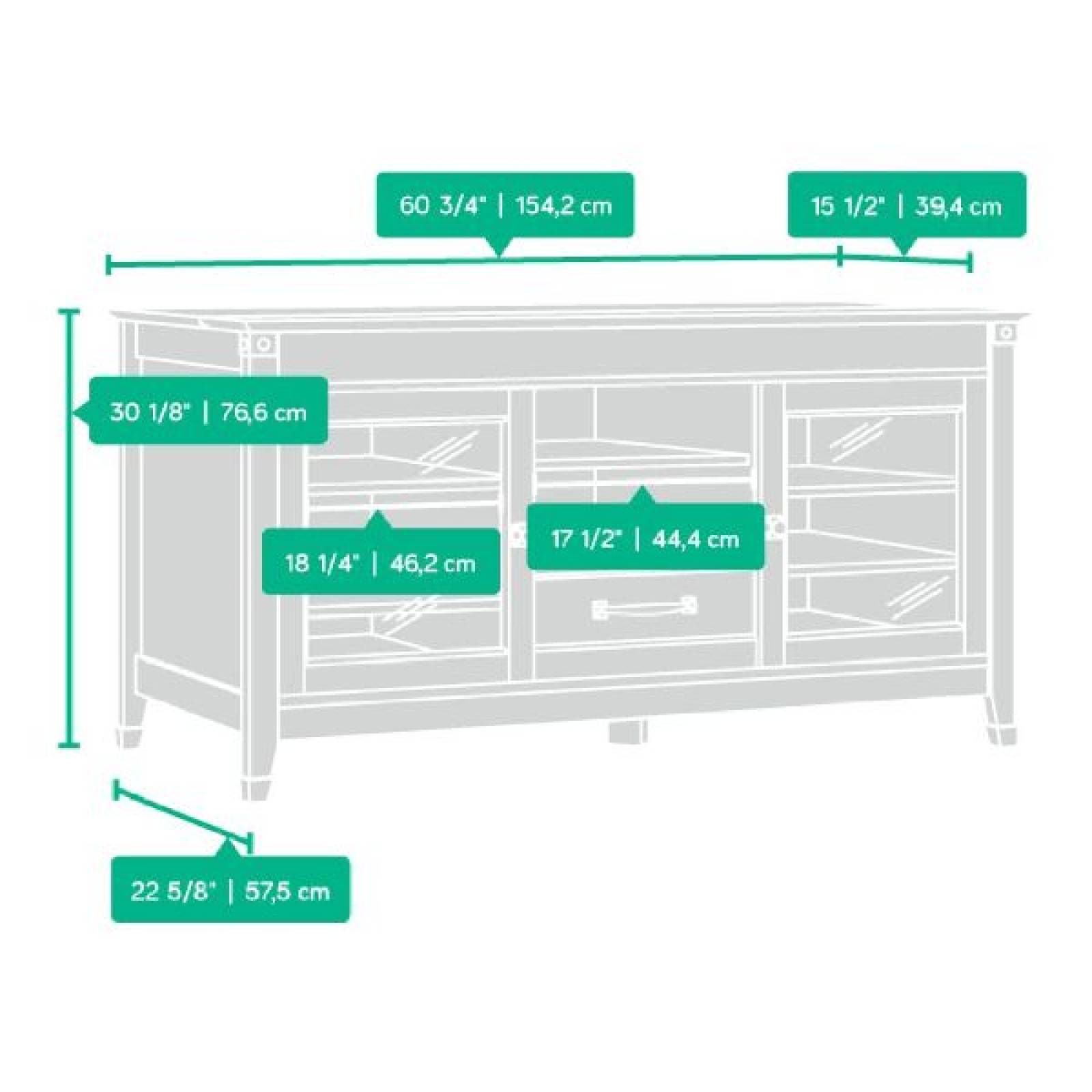 Mueble Para TV con Repisas,Puertas y Cajon