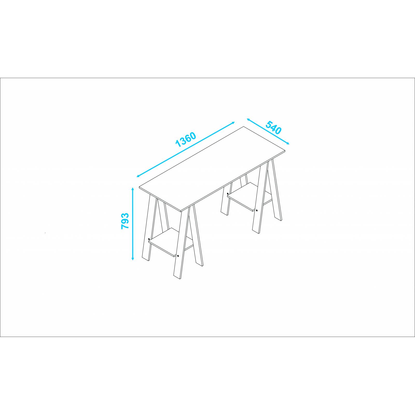 Mueble Mesa para computadora Escritorio BM 44 164