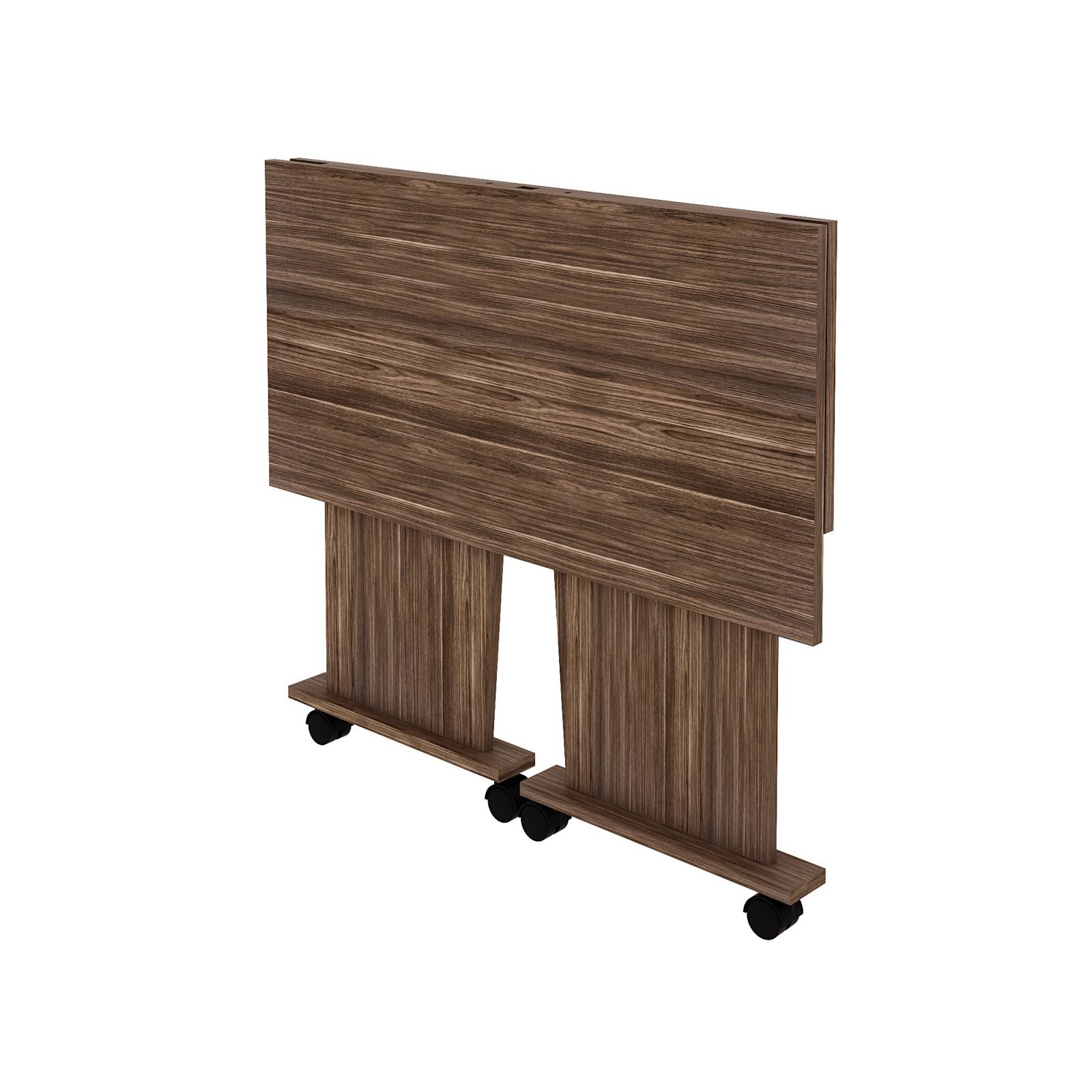 Mueble Escritorio Desmontable c  Ruedas Nogal ME41170006
