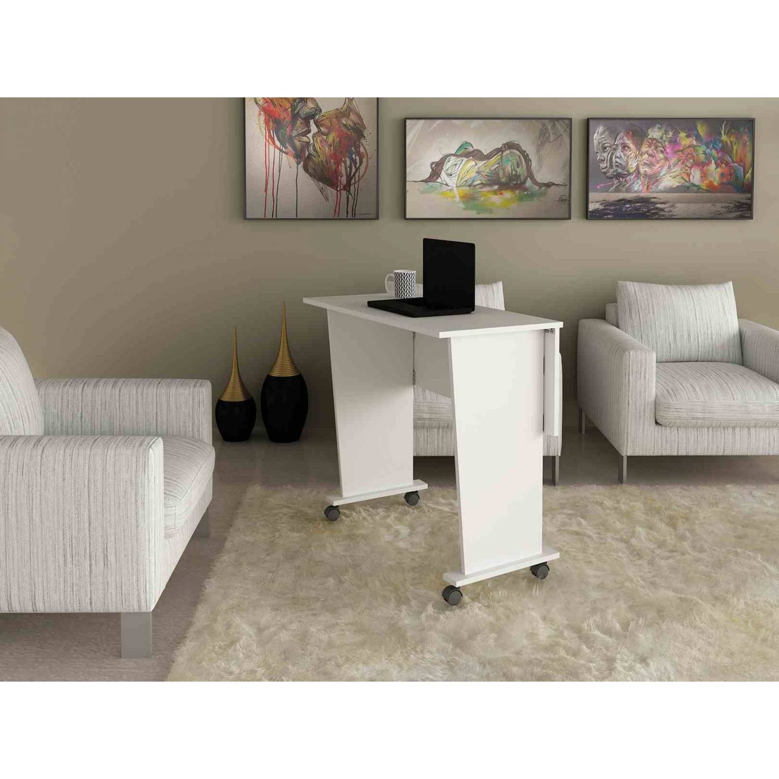 Mueble Escritorio Desmontable c Ruedas Blanco ME41170001