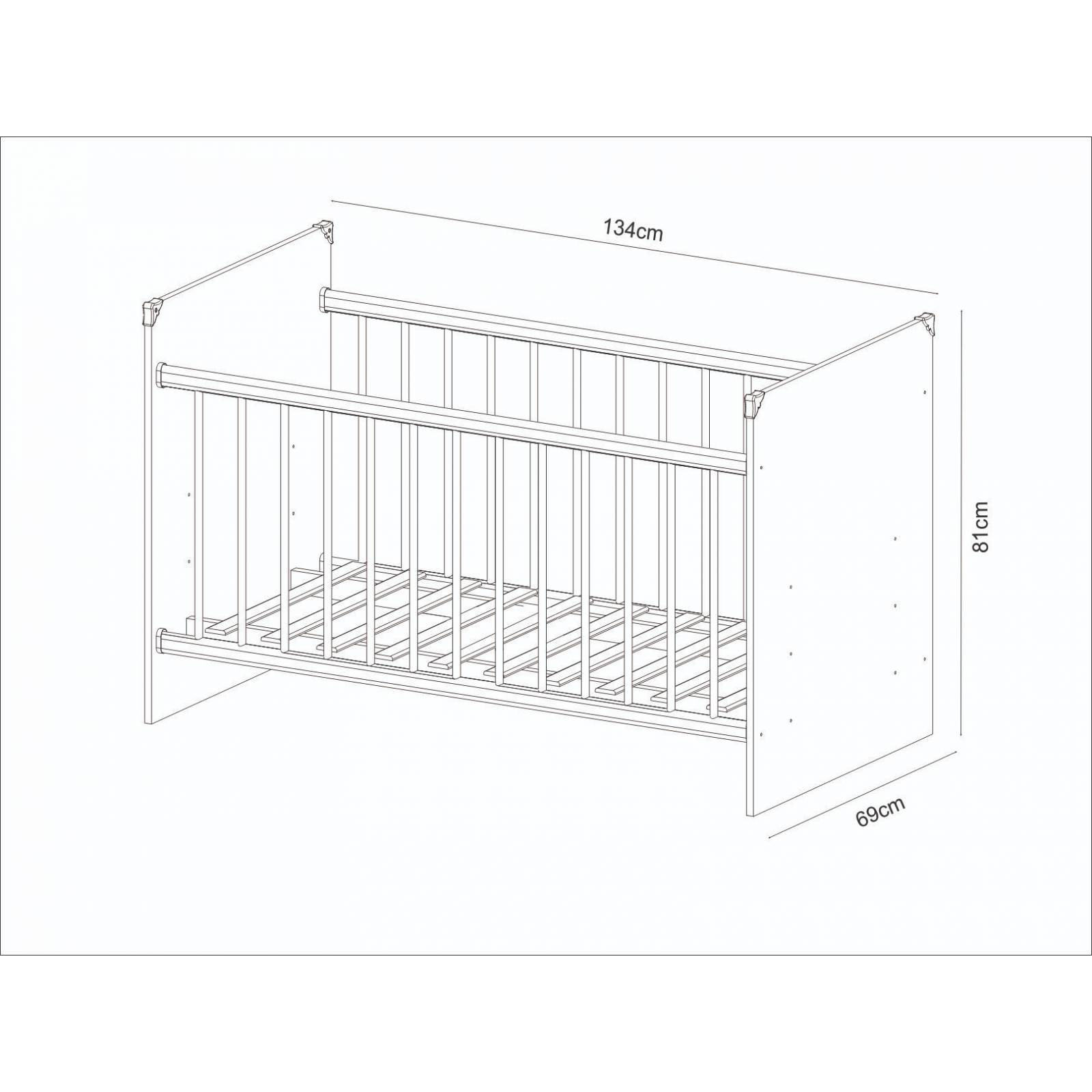 Mueble Cuna Blanca BE10010001