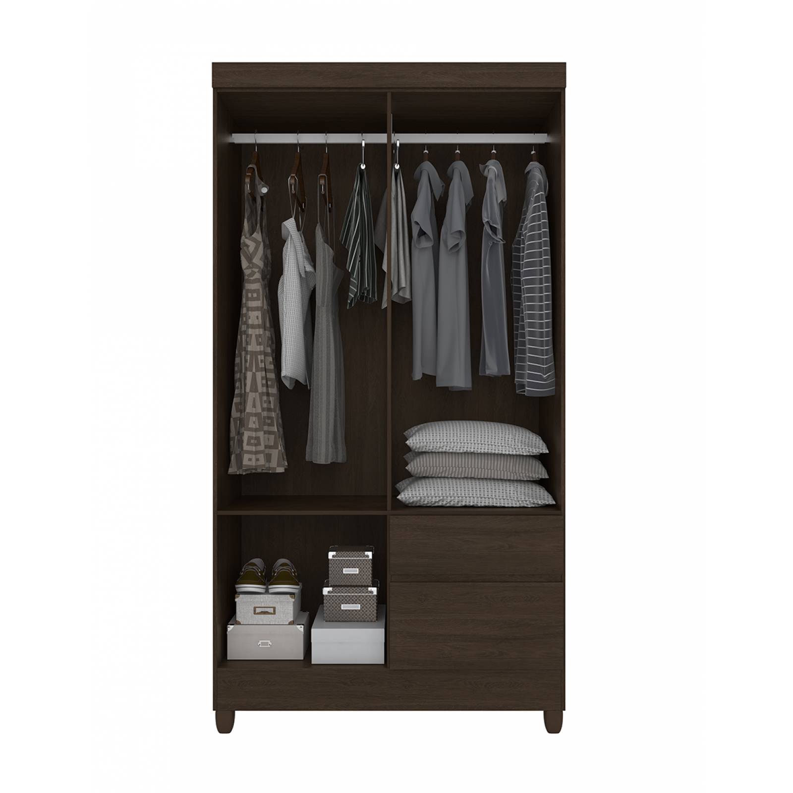 MUEBLE ROPERO 4 PUERTAS LINEA LOTUS MODELO 42060 105