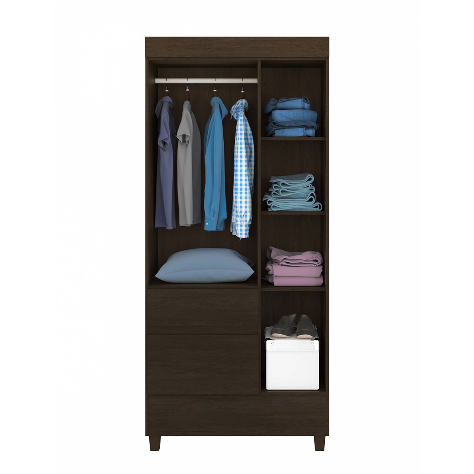 MUEBLE ROPERO 3 PUERTAS LINEA WIND MODELO 32860 105