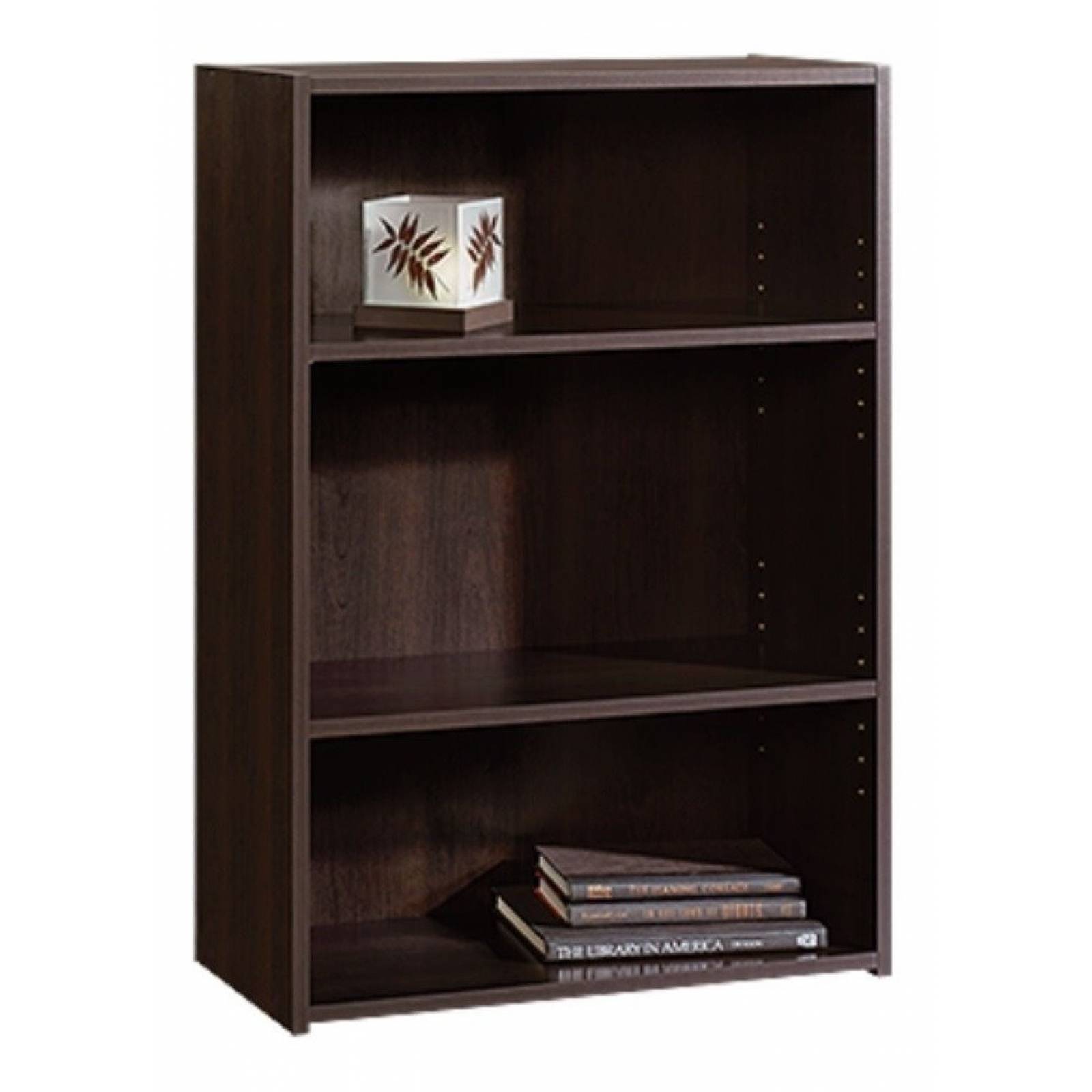 Mueble Librero 3 Repisas Color Chocolate Armable 409086m