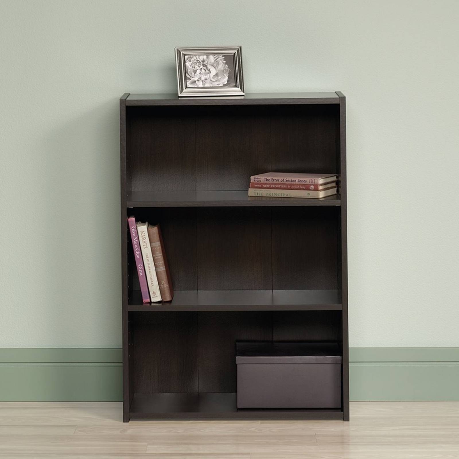 Mueble Librero 3 Repisas Color Chocolate Armable 409086m