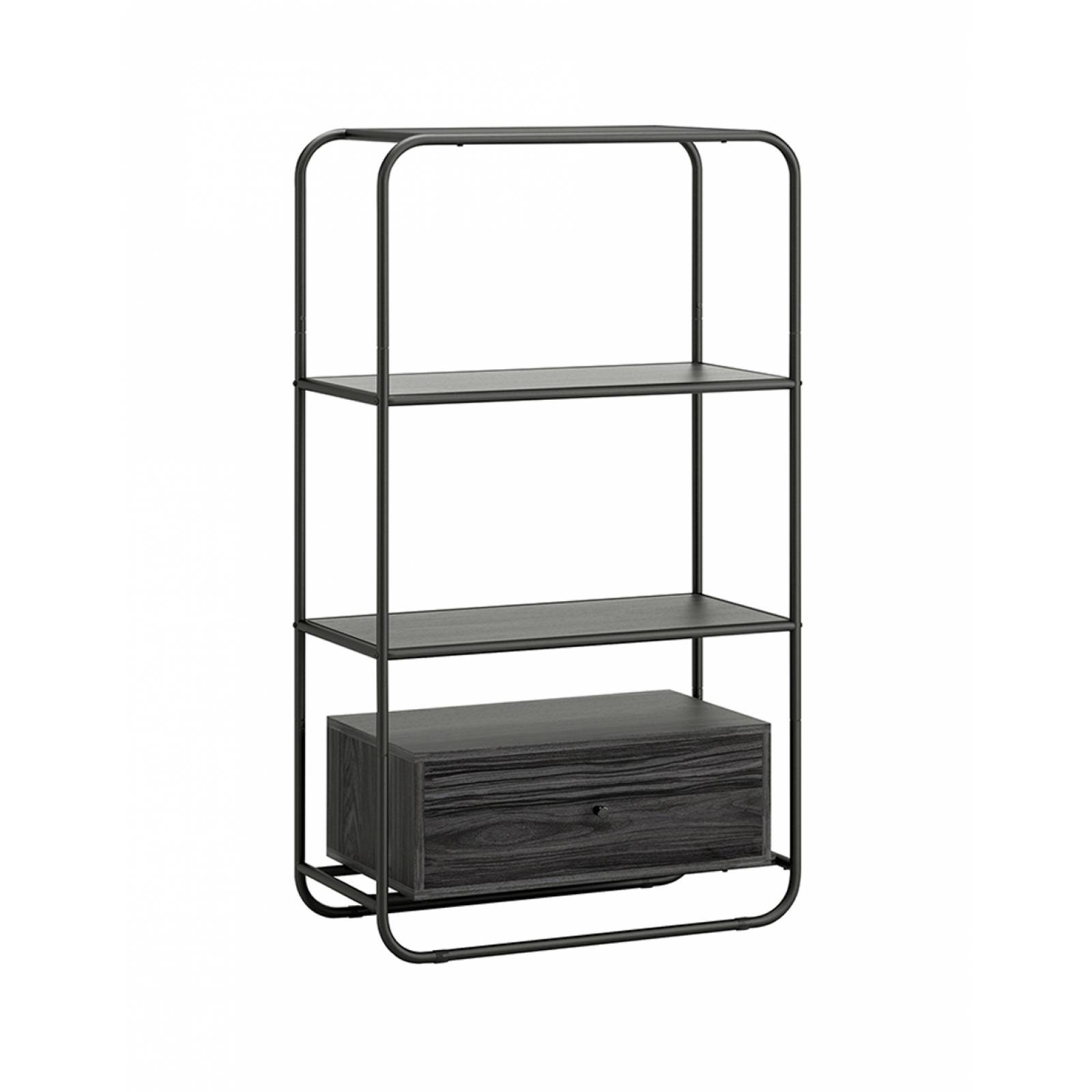 Mueble Librero Estante C Tapa De Cristal Metro Pike 426462