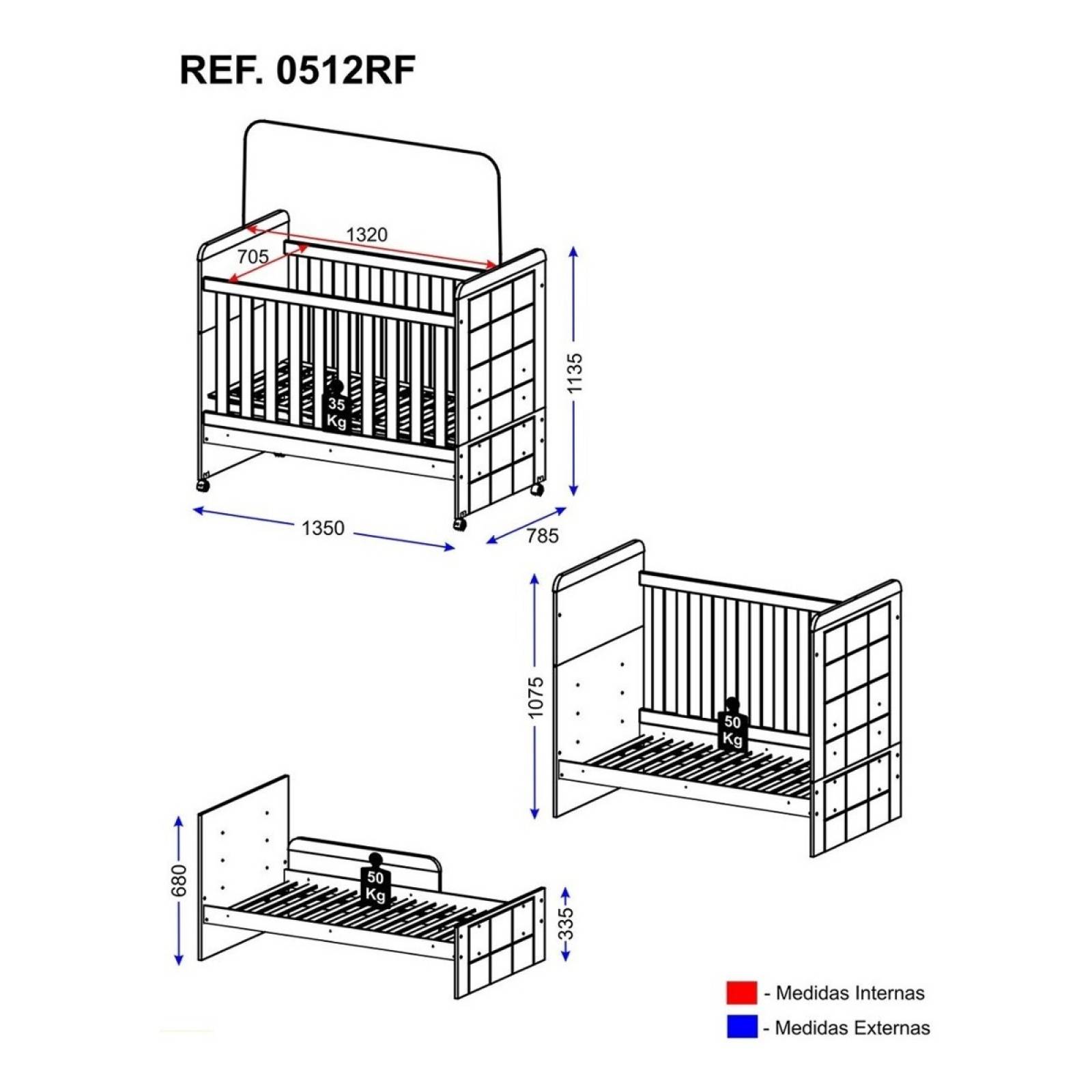 Mueble Cuna Convertible 3 En 1 Cuna Y Sofa  512rf002