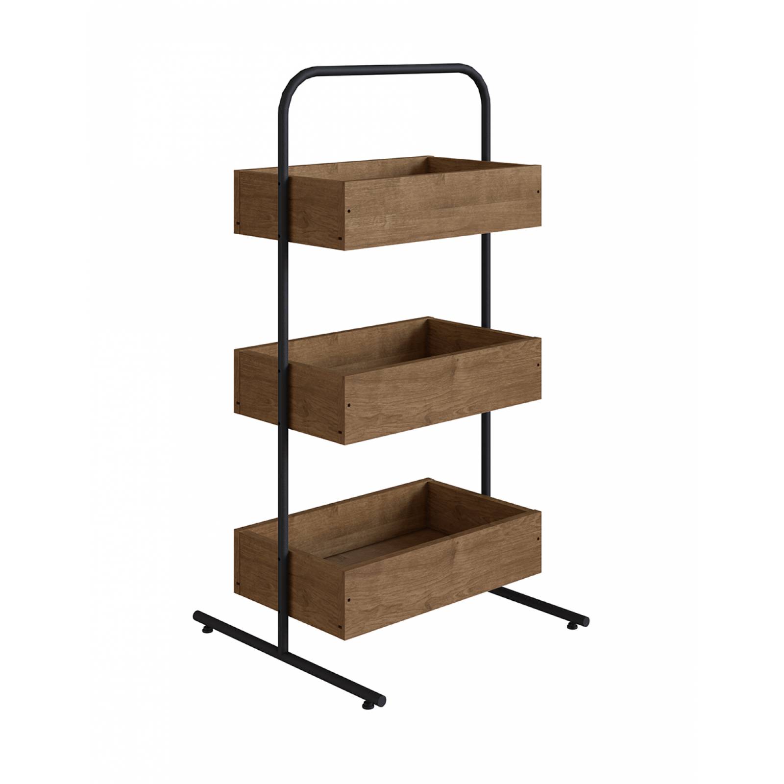 Mueble Organizador Vermont Artesano Negro 27865 VN