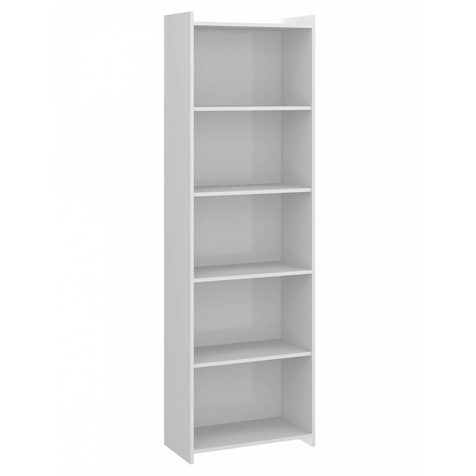 Mueble Librero Alto 5 Estantes Blanco 070001