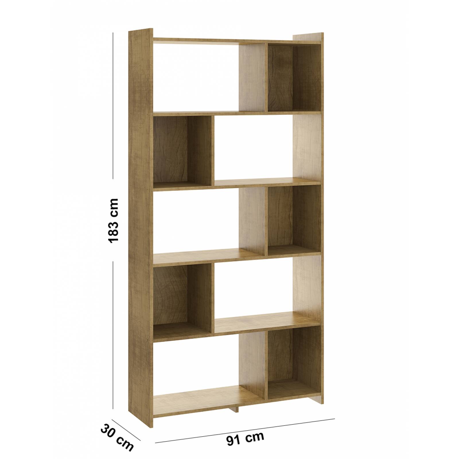 Mueble Librero Estante De 8 Nichos Terracota 072450