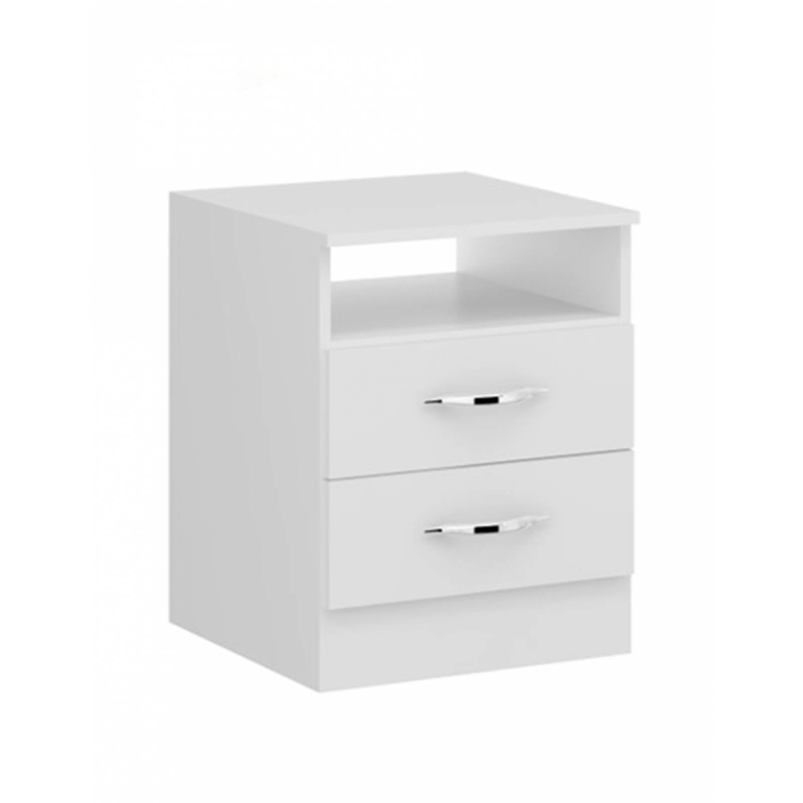 Mueble Buro 2 Cajones Blanco 104001