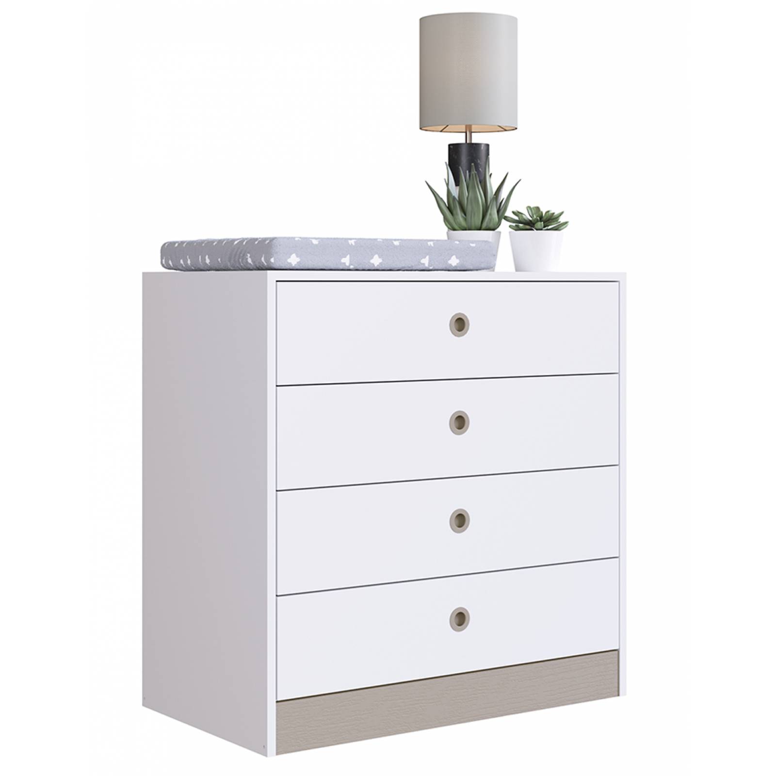 Mueble Comoda de 4 Cajones Linea Amore Modelo CD040