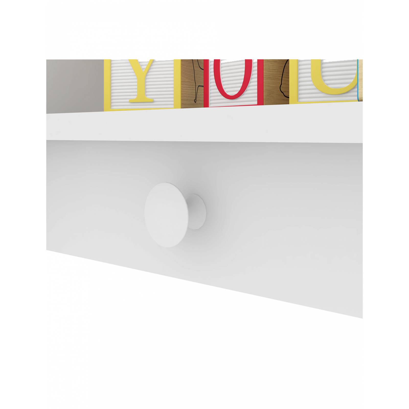 Mueble Estante Empotrable Montessoriano Blanco Modelo EA7000