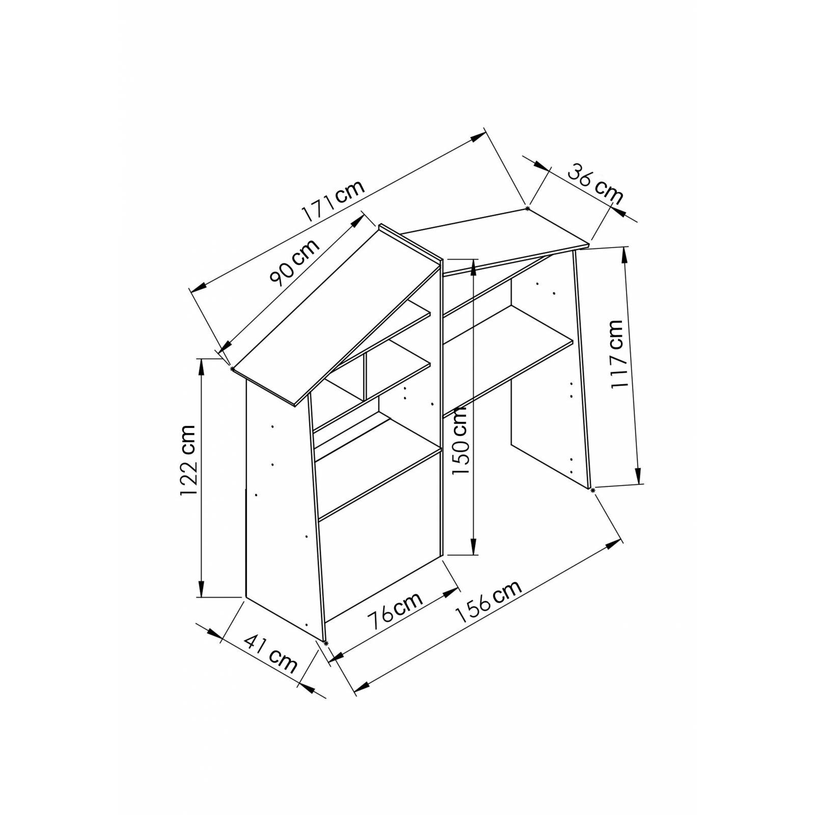 Mueble Estante Multiuso Infantil Linea Carinho Modelo EI3070