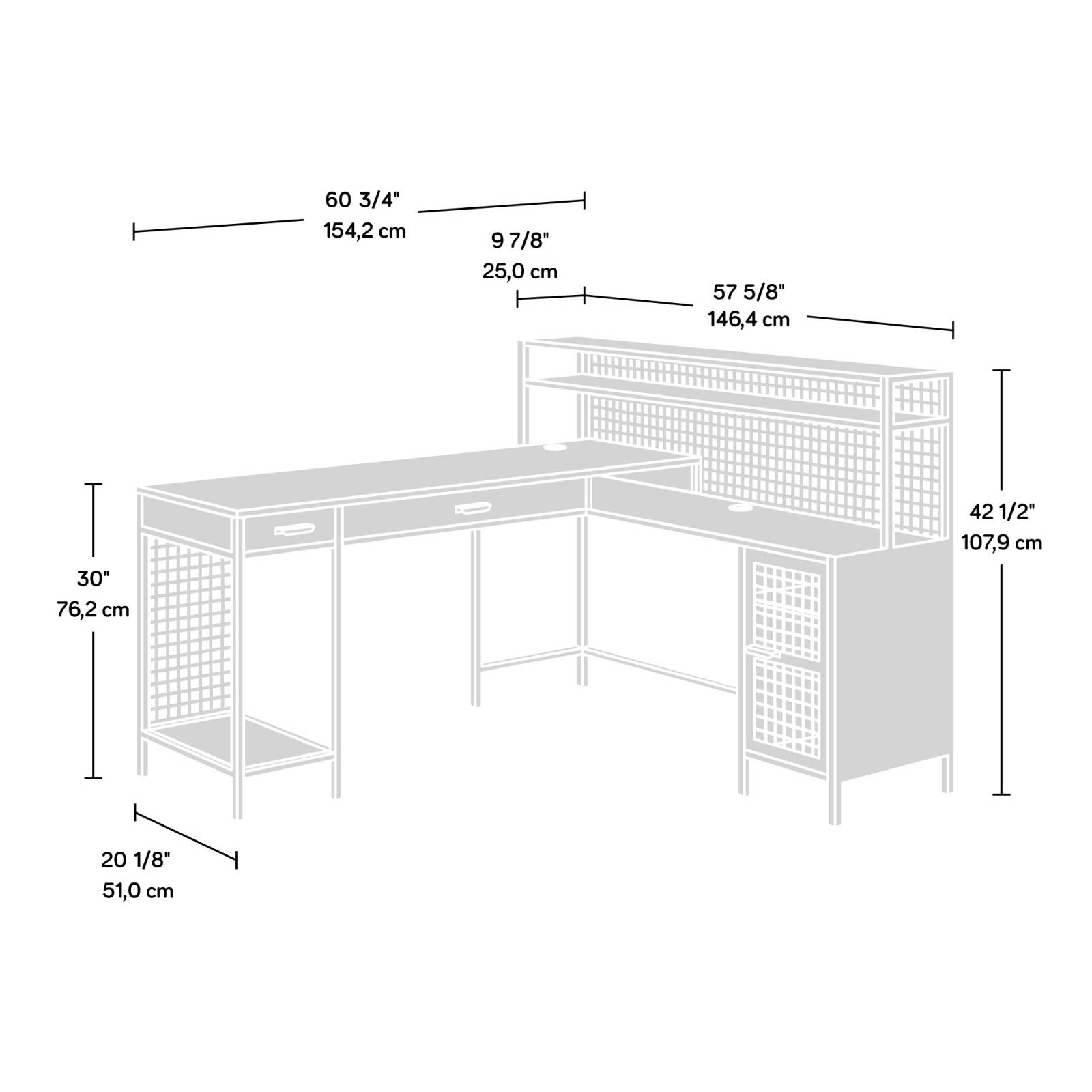 Mueble Escritorio Ejecutivo Boulevard L Shaped 420650