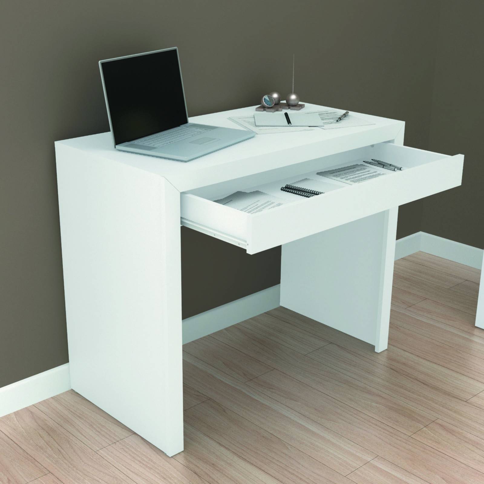 Mueble Mesa Escritorio De Apoyo P Oficina Blanco ME410701