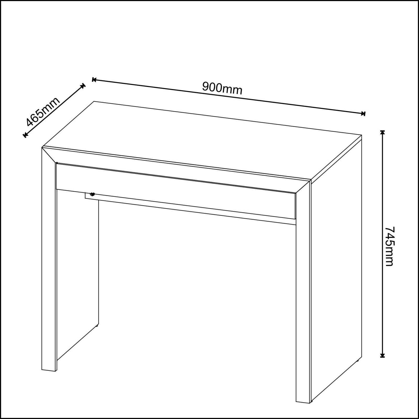 Mueble Mesa Escritorio De Apoyo P Oficina Blanco ME410701