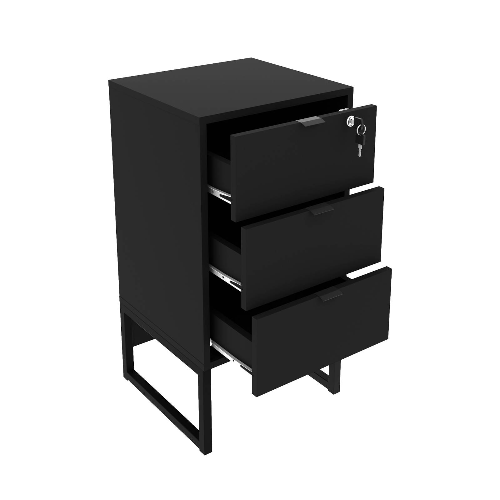 Mueble Archivero con 3 cajones ME41580003 Negro