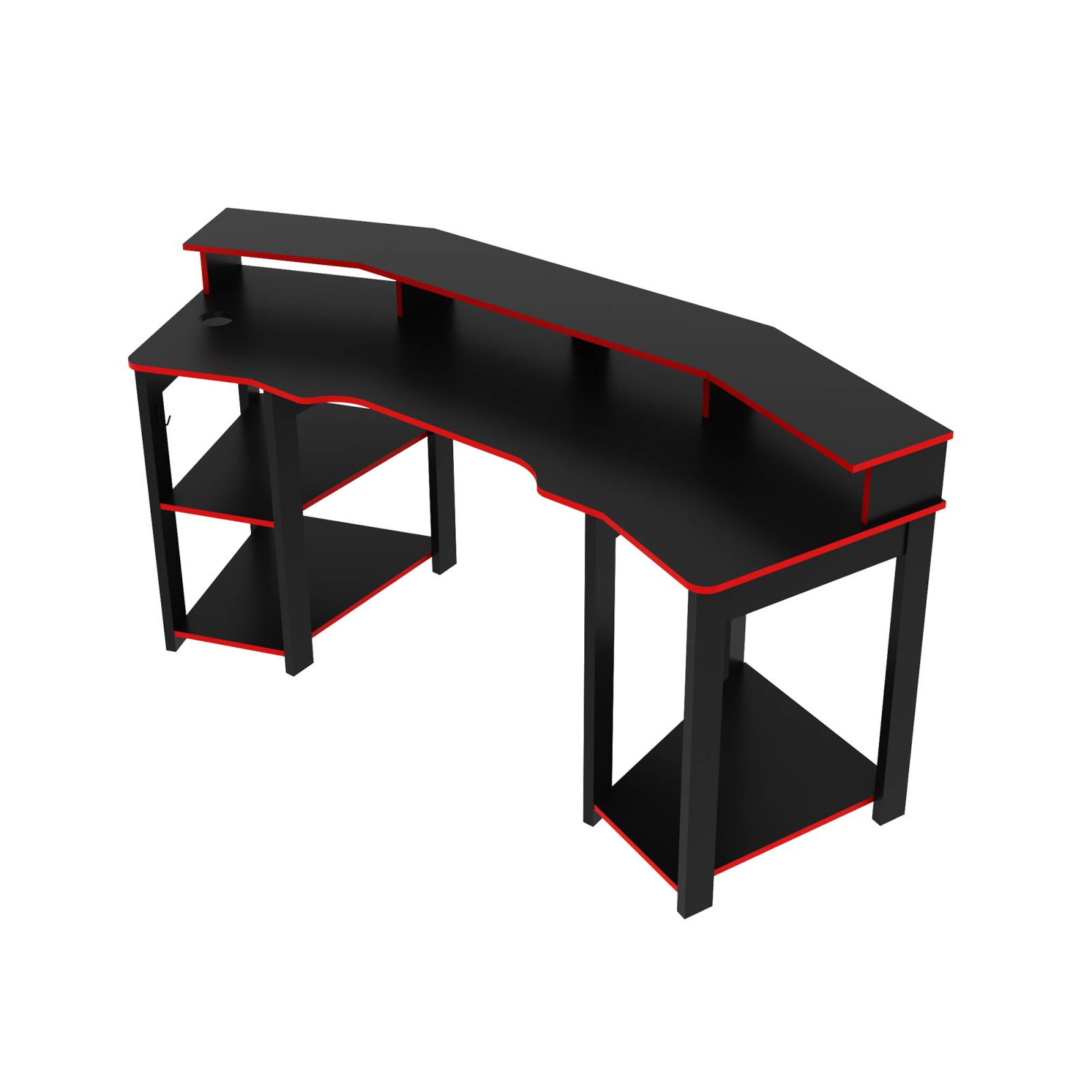 Mueble tipo Escritorio Gamer Negro Rojo Modelo ME41670001