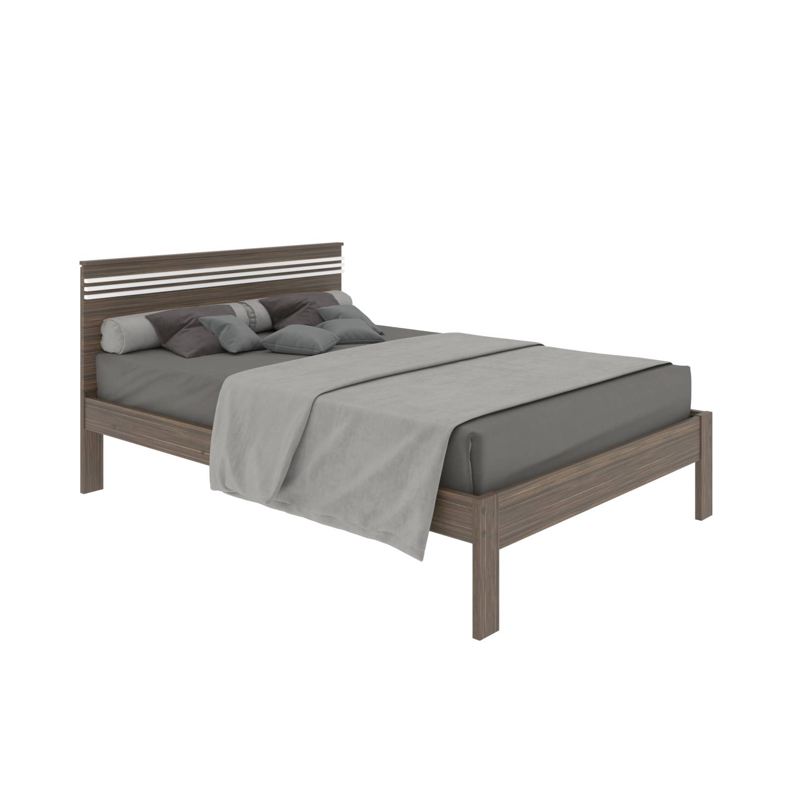 Mueble Cama tamaño Matrimonial Nogal Blanco CM80090001