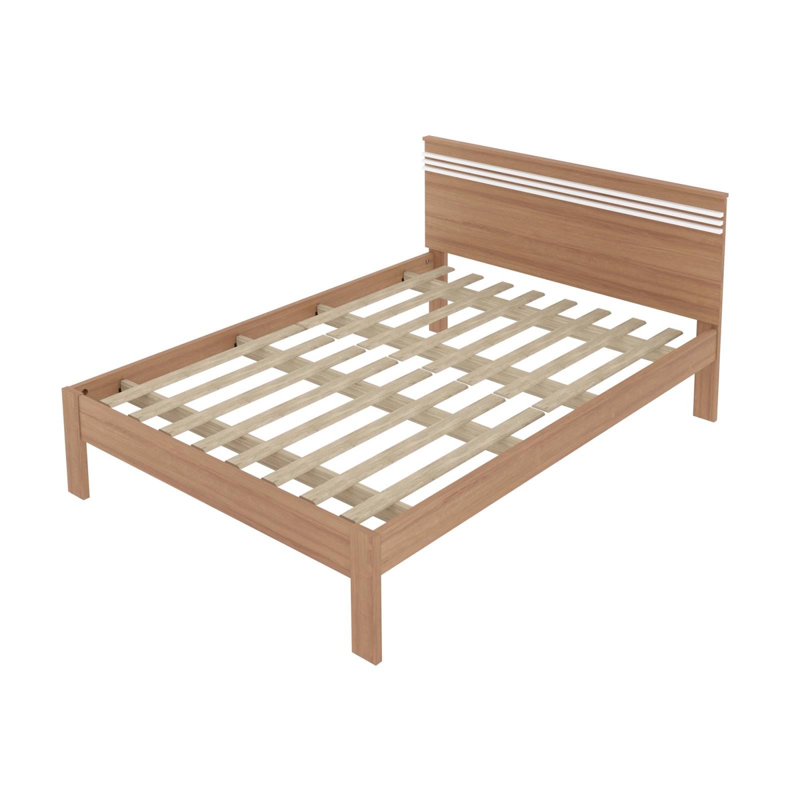 Mueble Cama Matrimonial Almendra Blanco Modelo CM80090002