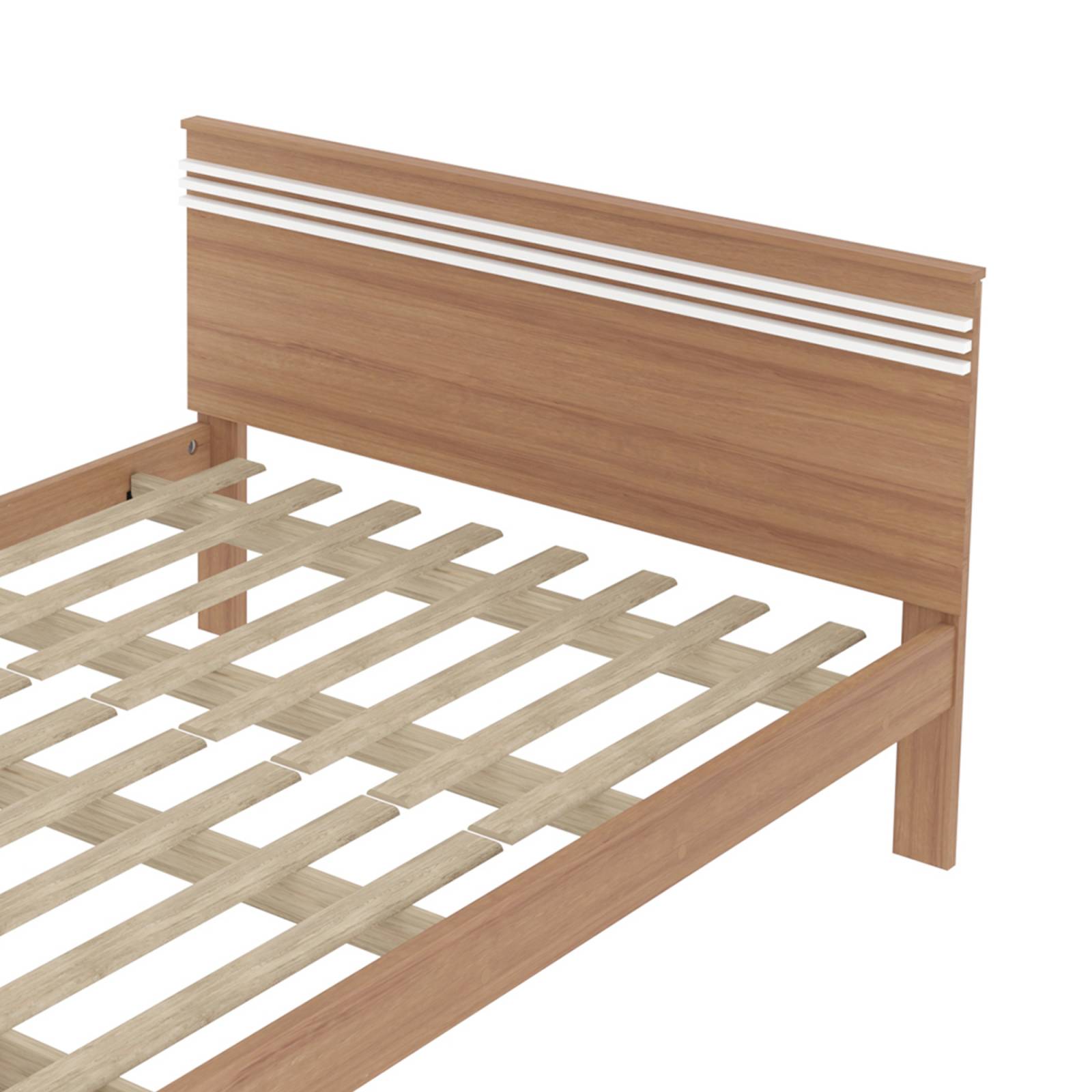 Mueble Cama Matrimonial Almendra Blanco Modelo CM80090002