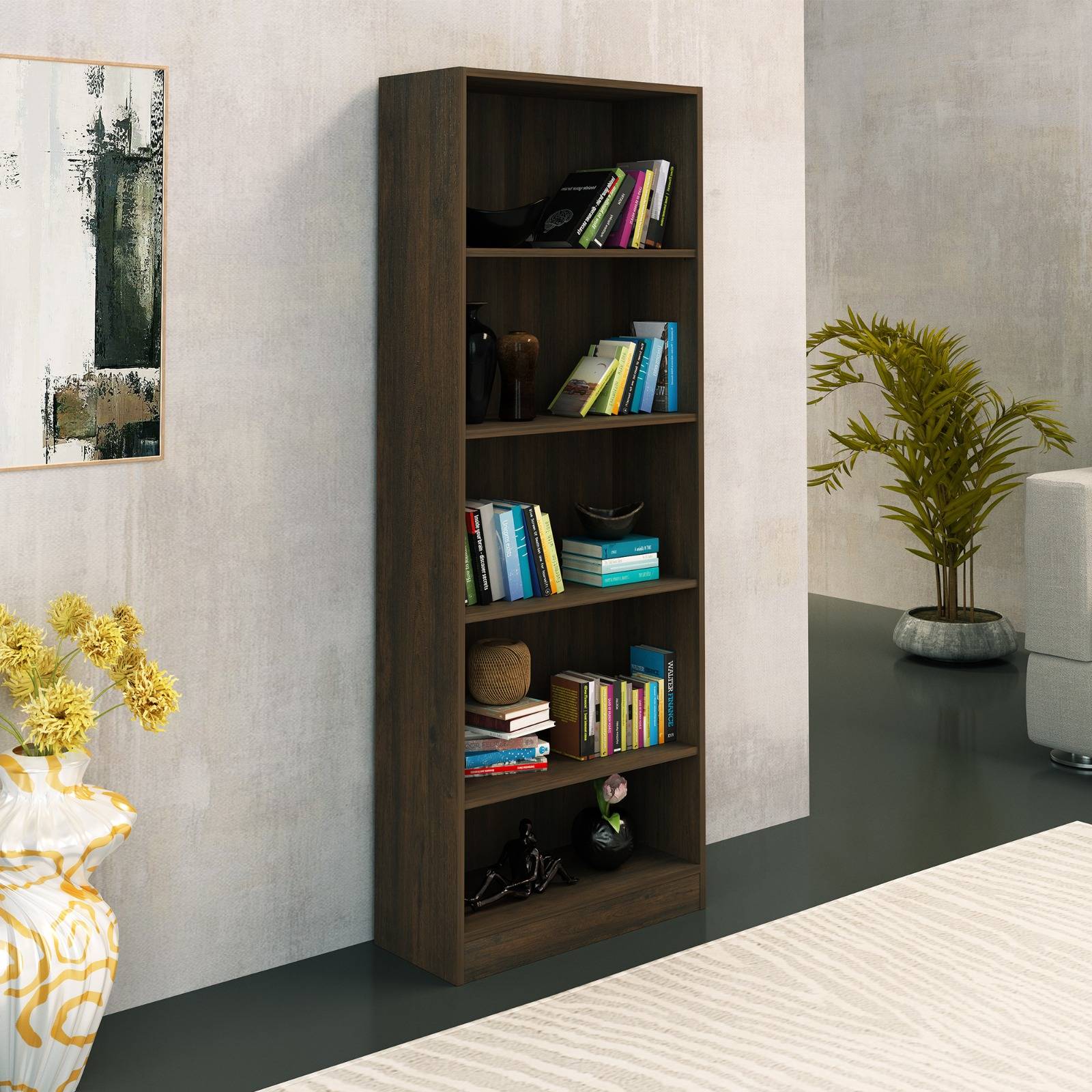 Mueble Librero Estante Decorativo ME41410006 Rústico