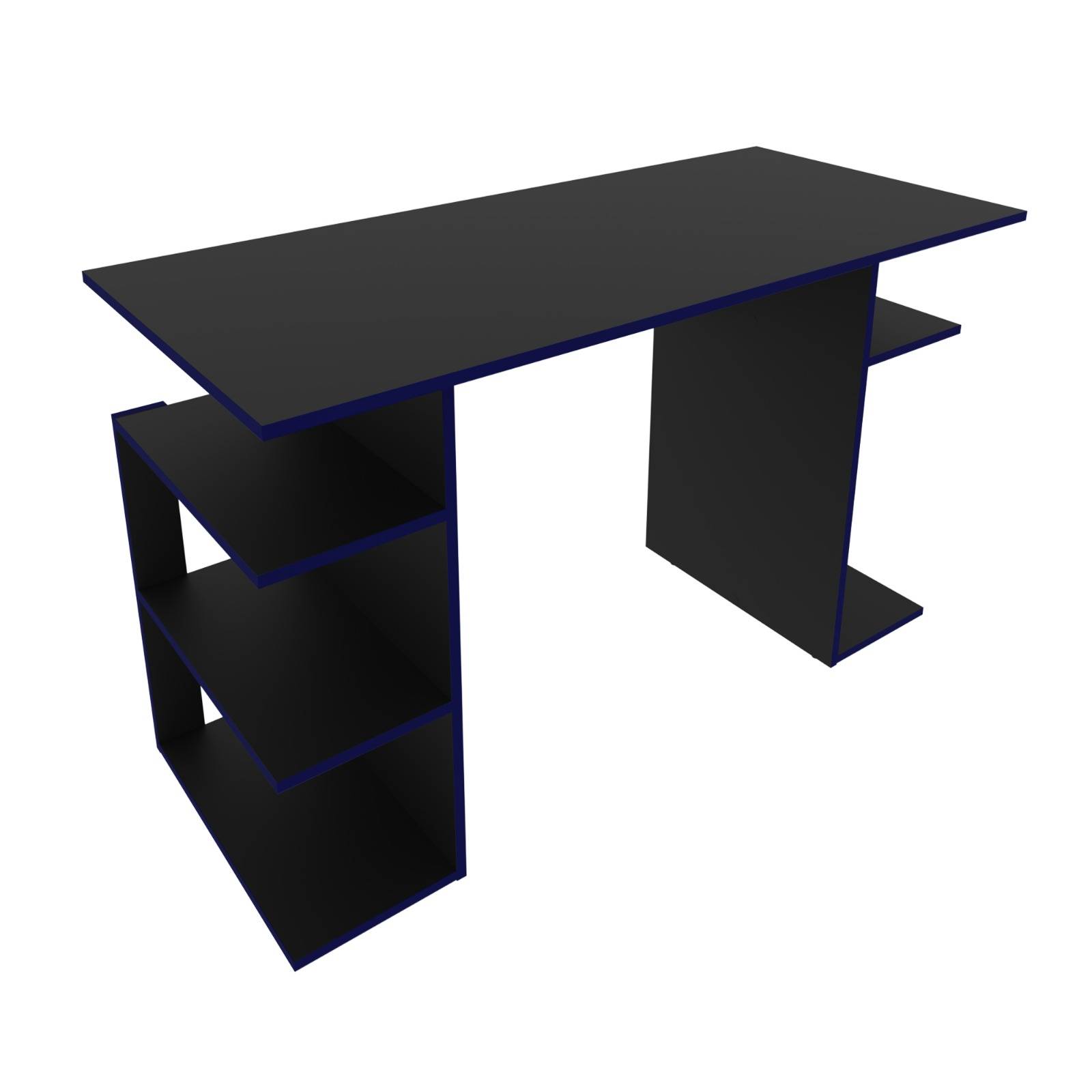 ESCRITORIO GAMER MODERNO NEGRO AZUL ME41780001