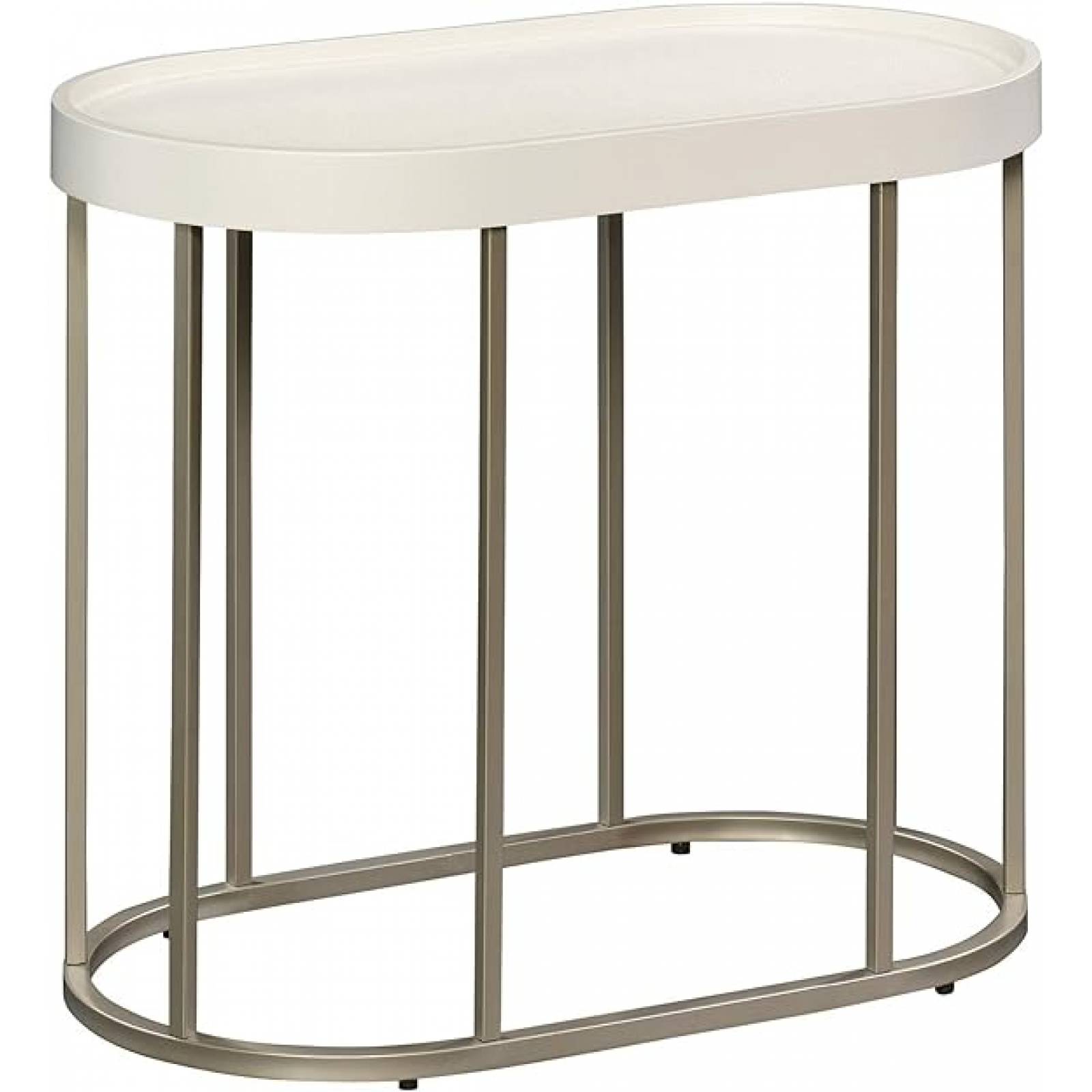 Mesa auxiliar Sauder acabado en Marfil Color Blanco 422388