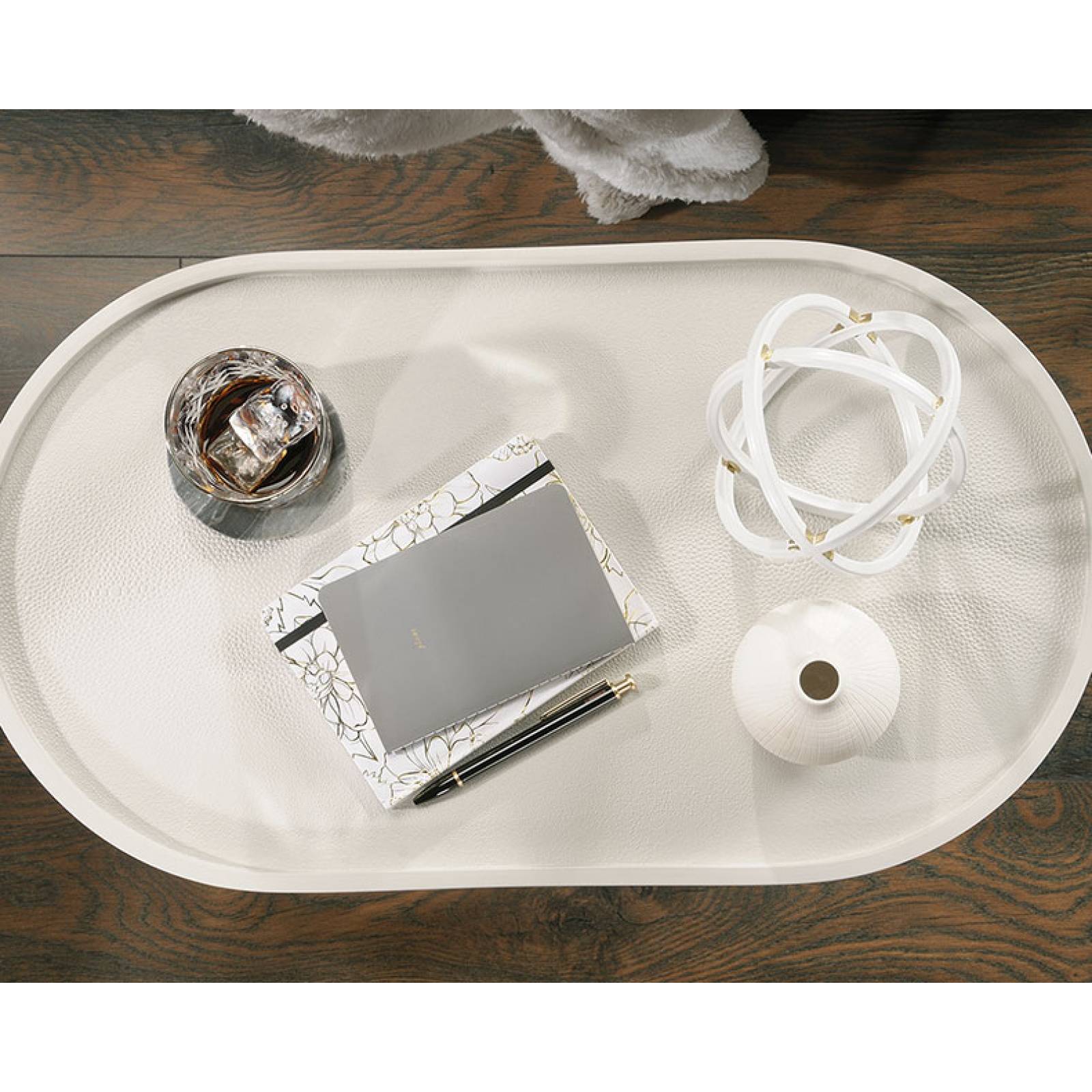 Mesa auxiliar Sauder acabado en Marfil Color Blanco 422388