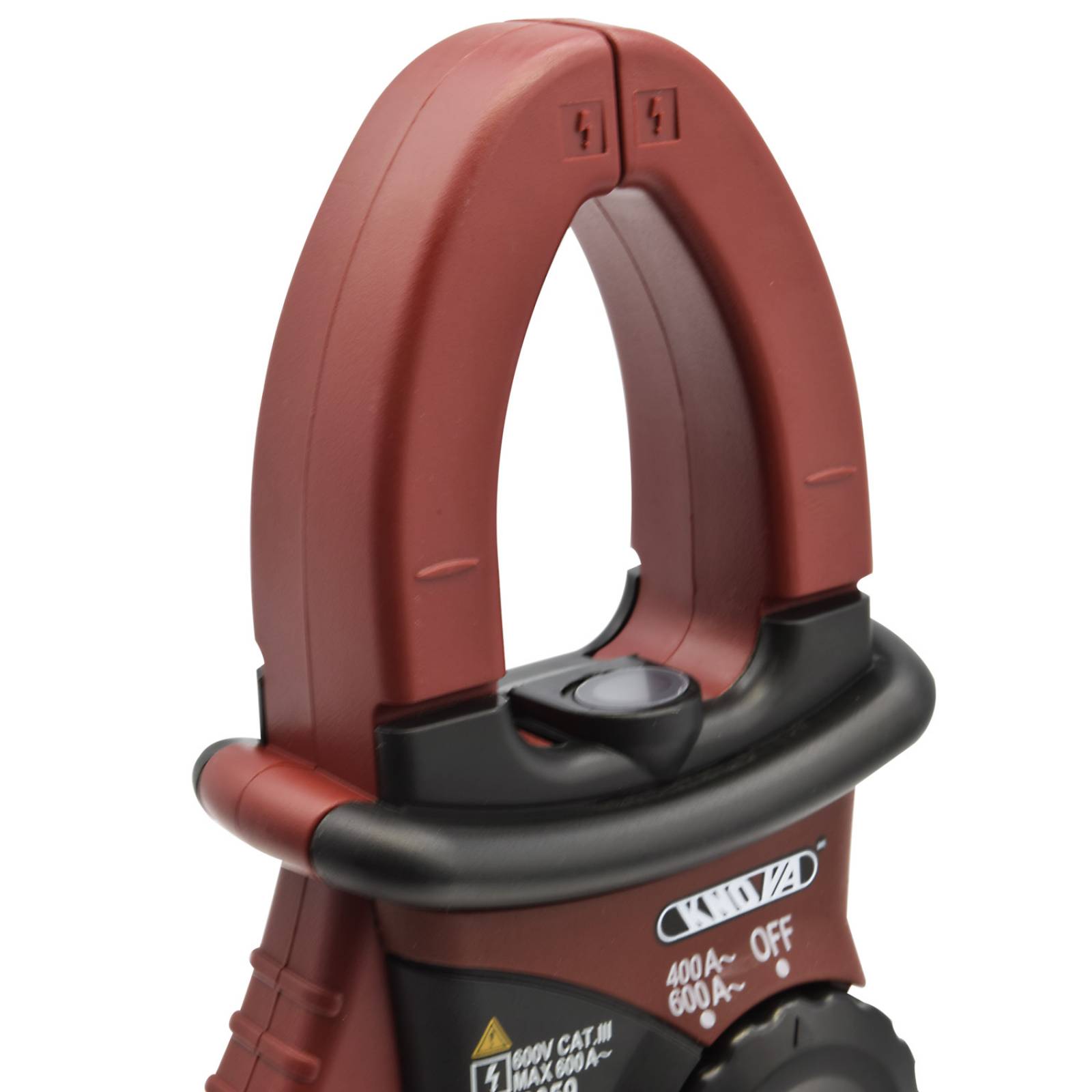 Knova Multímetro/ Voltímetro/Amperímetro de gancho, c/cables de pruebas pantalla LCD retroiluminada, estuche transportador, gancho iluminado, autorrango, Norma: IEC1010-1 standard CAT III 600V