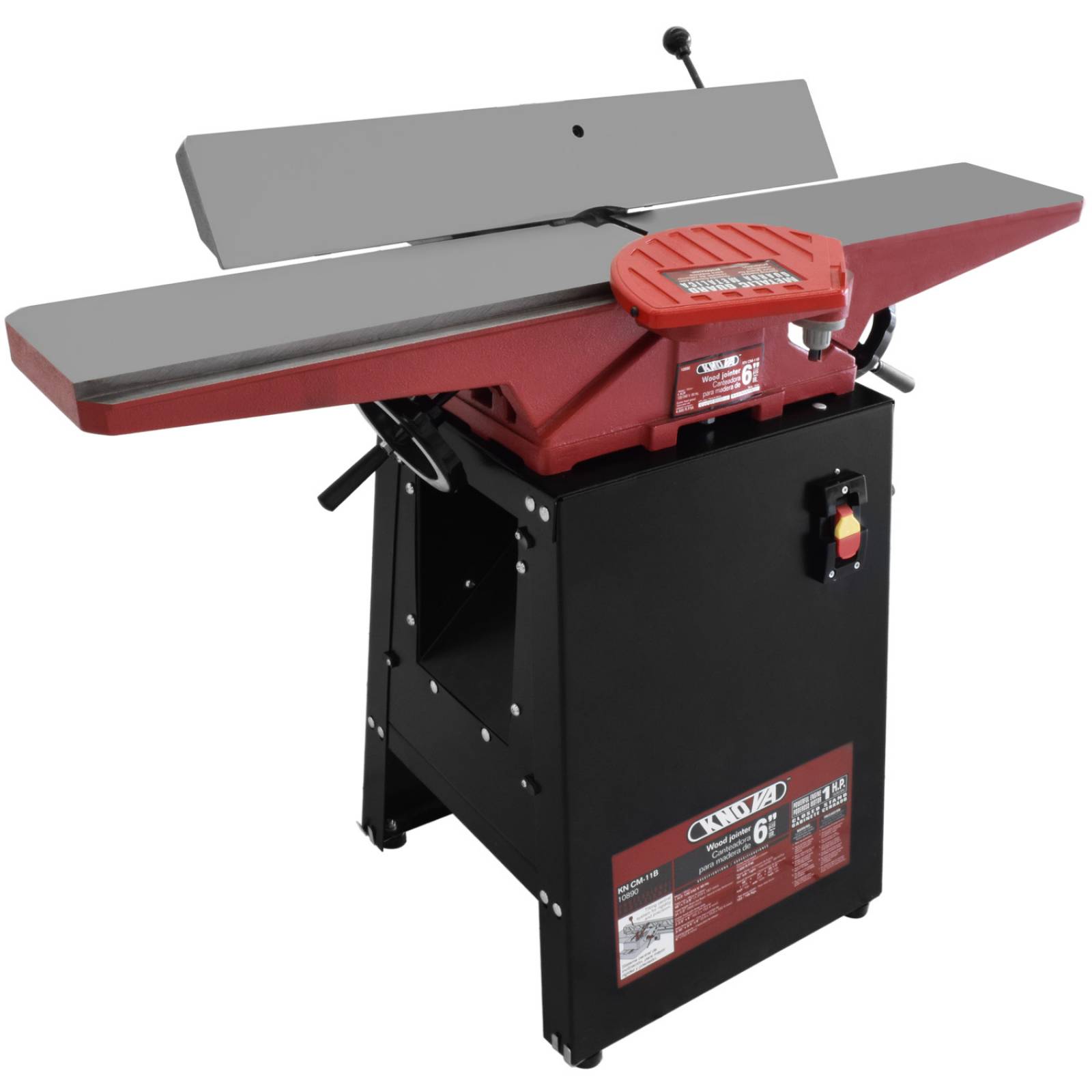 Knova Canteadora para madera profesional 6" c/mesa extra larga poderoso Motor 1 H.P. 120/240 V 60 Hz. Velocidad sin carga 5,200 R.P.M.