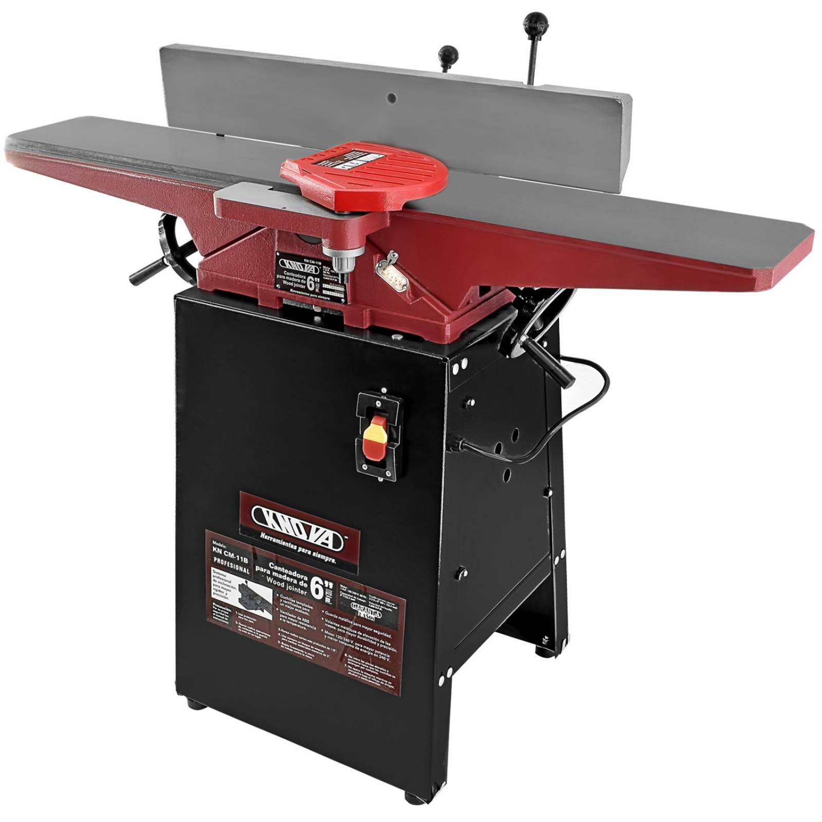 Knova Canteadora para Madera profesional 6" poderoso Motor 1 H.P. 120/240 V. 60 Hz 4,600 R.P.M.