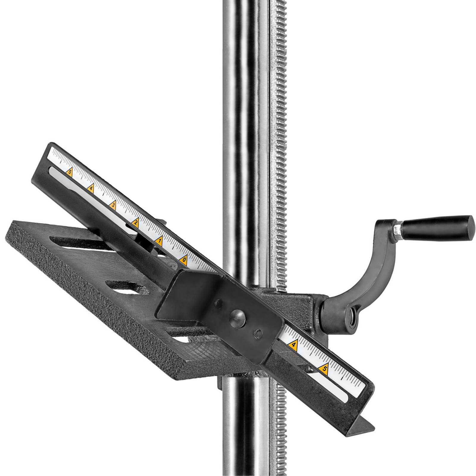 Knova Taladro profesional Columna de Banco de 10" 2/3 H.P 6 Amp. 120 V. 60 Hz. 3,100 R.P.M. mesa inclinable 45 grados Carrera de husillo 2"