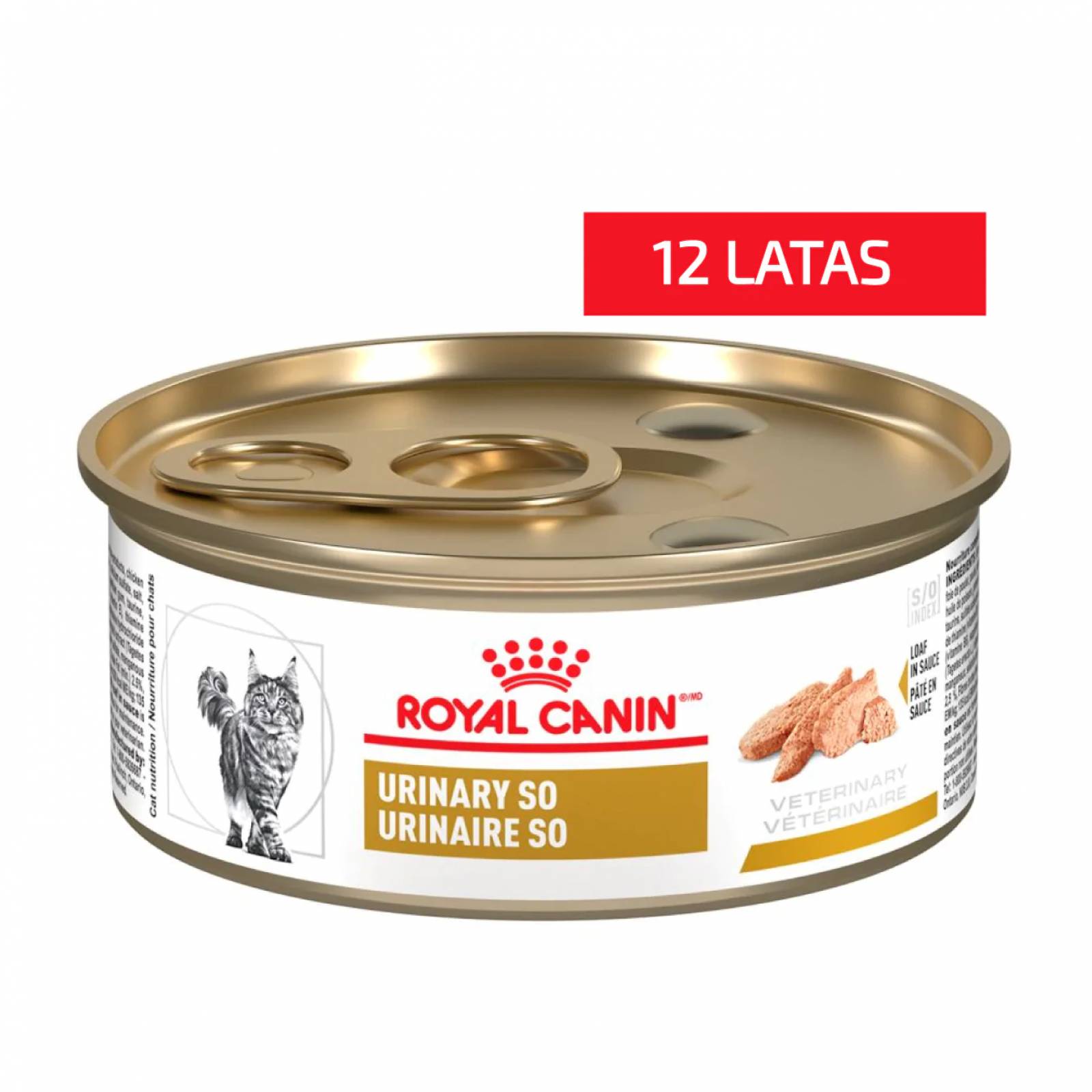 Royal Canin Urinary So Feline 12 Latas de 145 Gr  - Alimento para gato