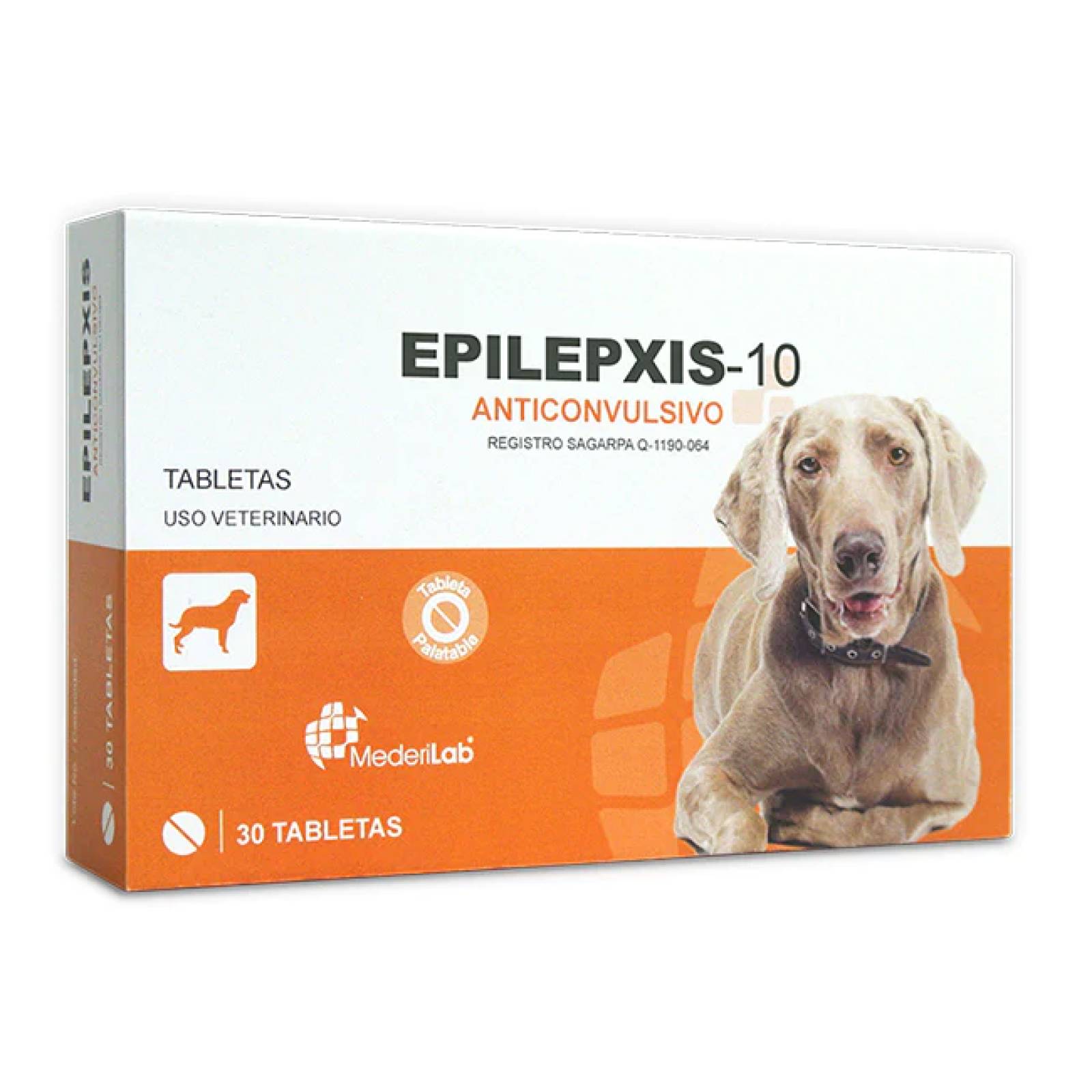 Epilepxis 10 MederiLab 30 Tab Anticonvulsivo