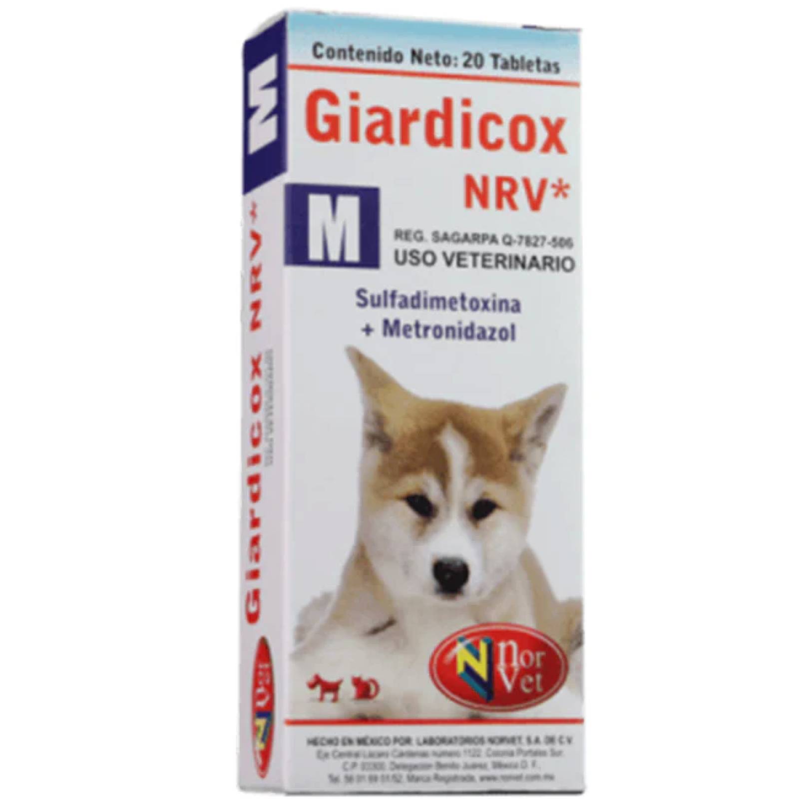 Giardicox Nrv M 250 Mg 20 Tab Norvet