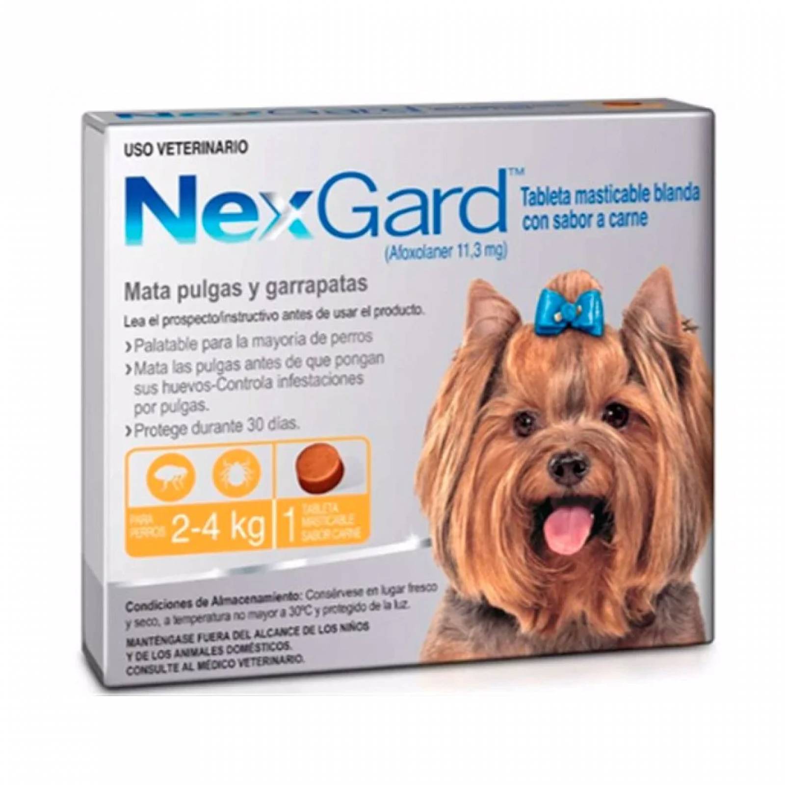 Nexgard S 2 a 4 Kg 1 Tab Antipulgas y Garrapatas