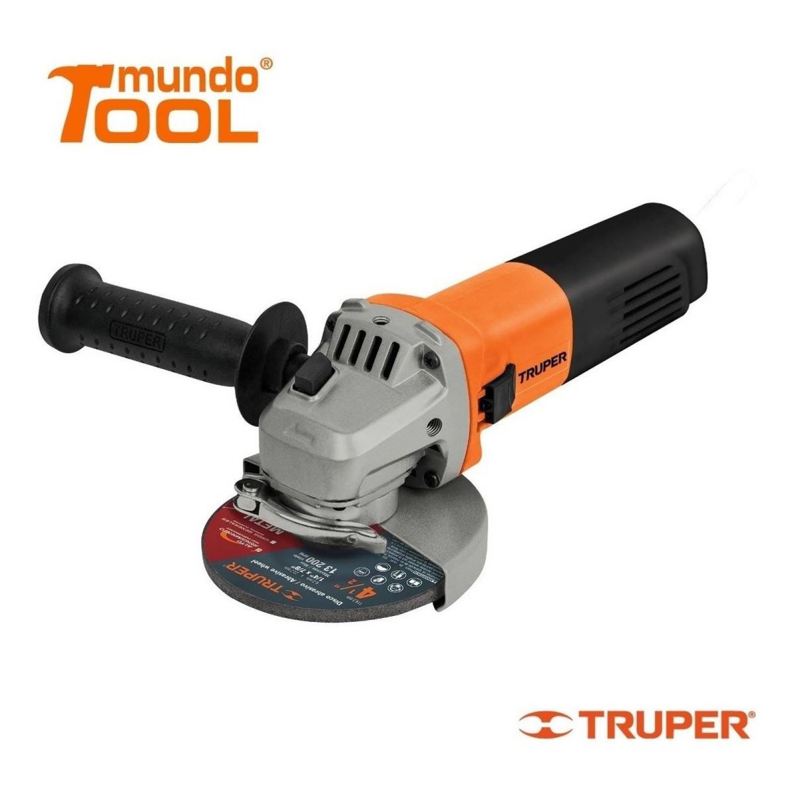 Esmeriladora Angular 4-1/2' Profesional 800 W Truper