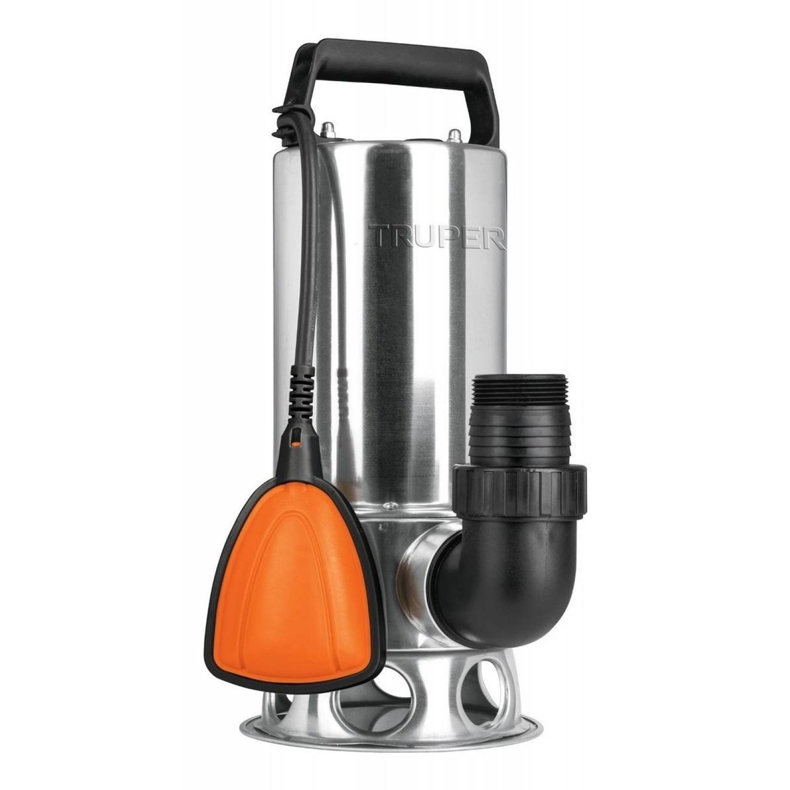 Bomba sumergible acero inoxidable,agua sucia,1-1/2HP, Truper 