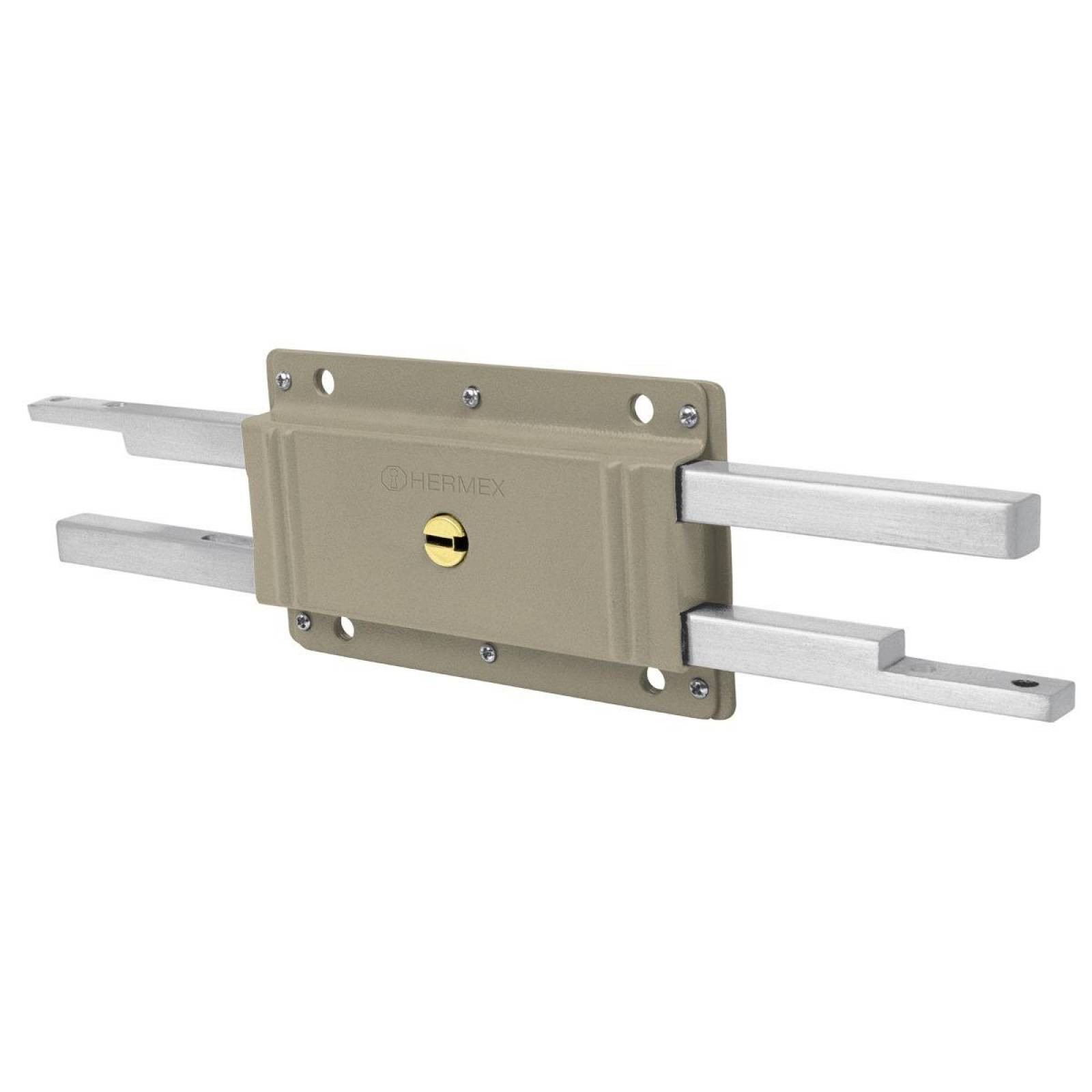 Cerradura Doble Barra Doble Cerrojo Hermex 