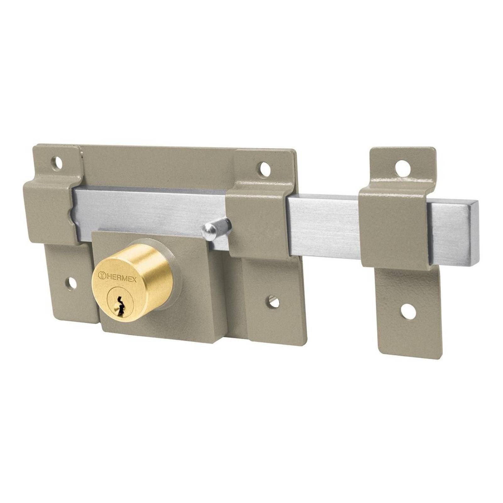 Cerradura De Barra Fija Doble Cilindro 2llaves Trad 