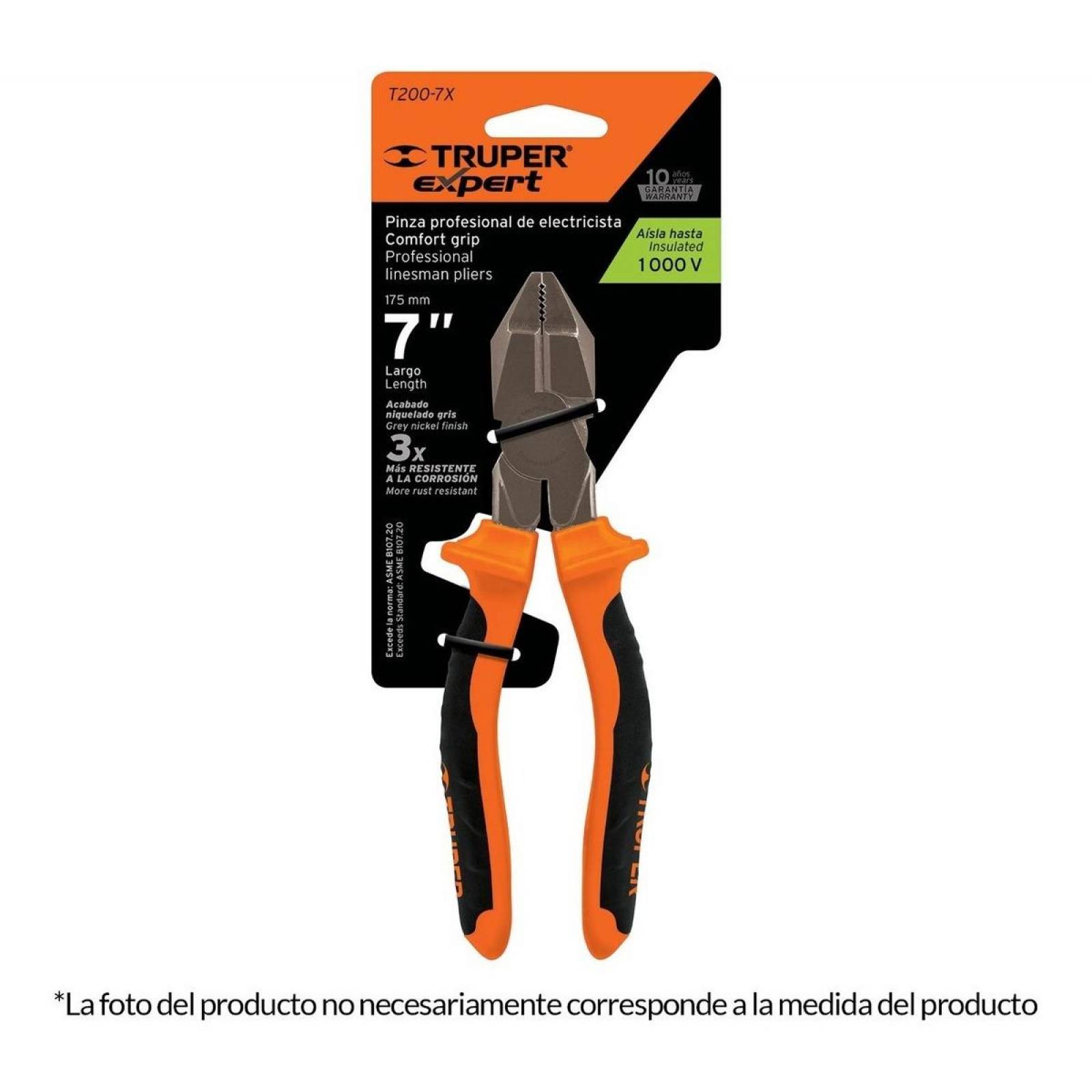Pinza De Electricista Profesional 9' Comfort Truper 12351